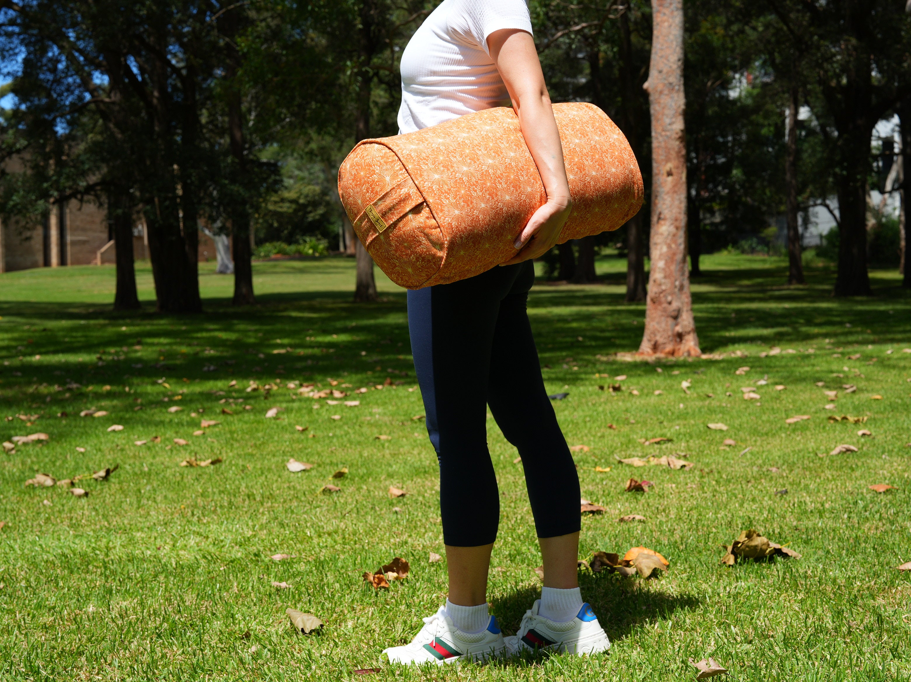 Oval Yoga Bolster | Lotus | Earth - Yoga Soul