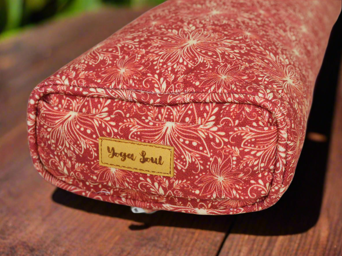 Pranayama Yoga Bolster | Lotus | Rust - Yoga Soul
