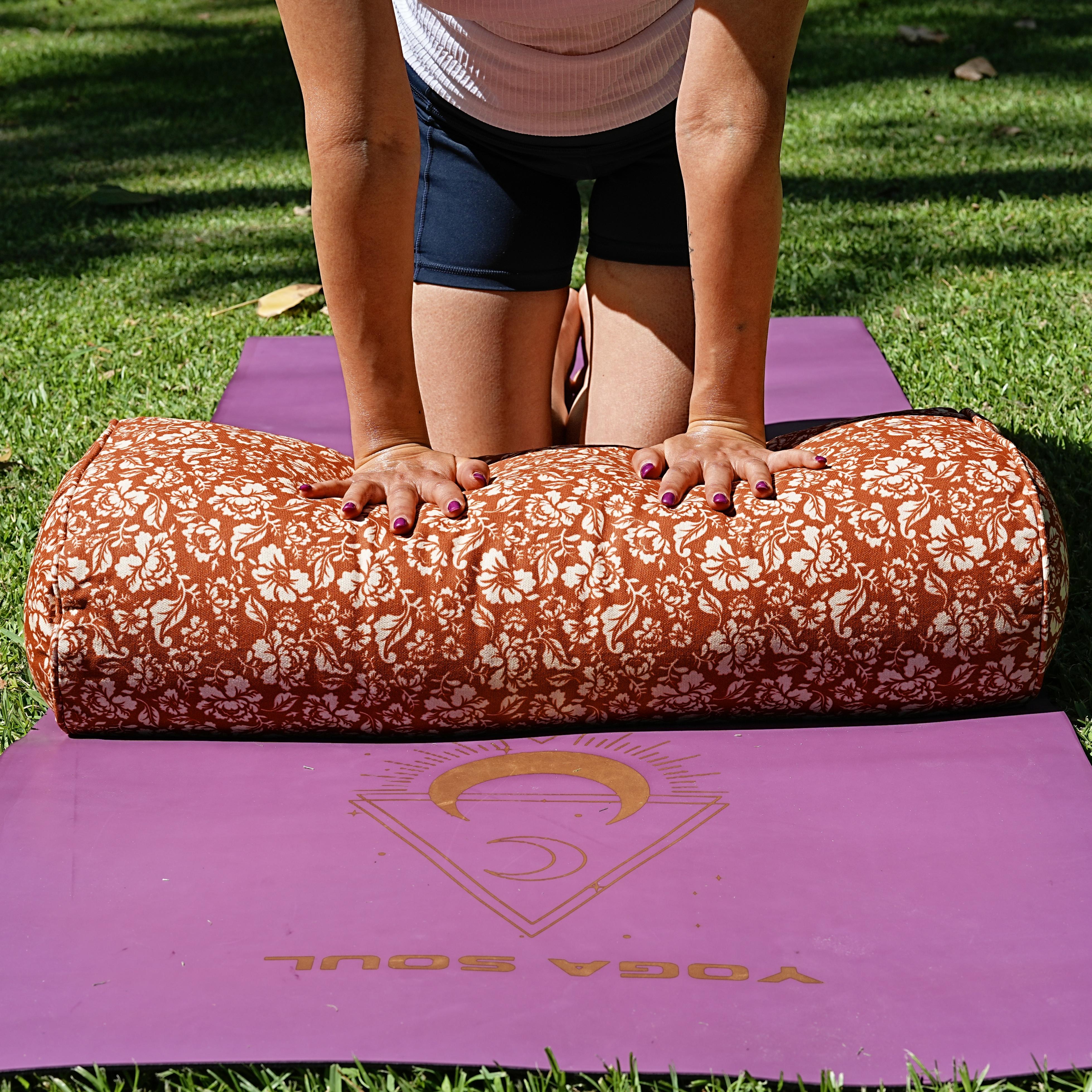 Oval Yoga Bolster | Rose | Cinnamon