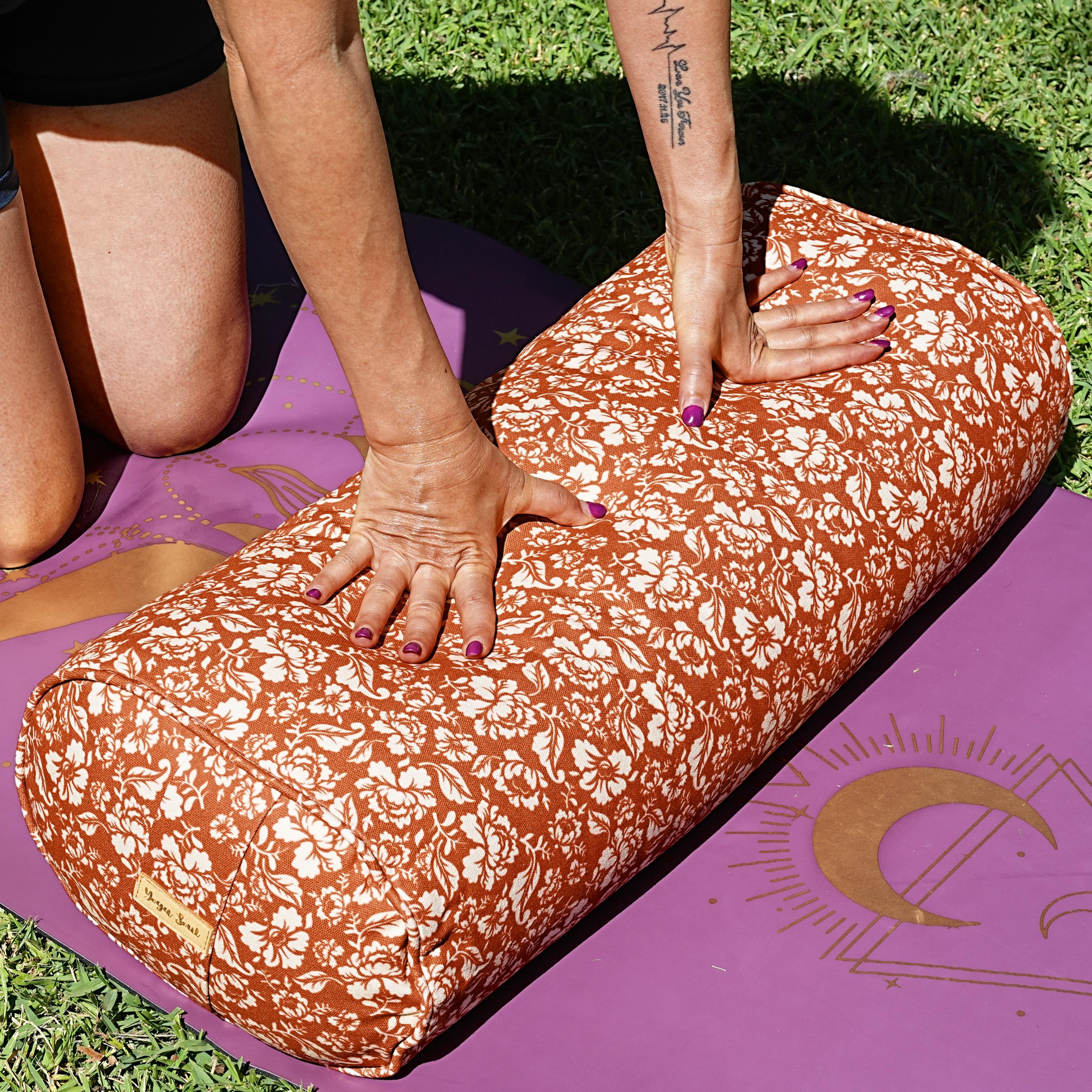 Oval Yoga Bolster | Rose | Cinnamon