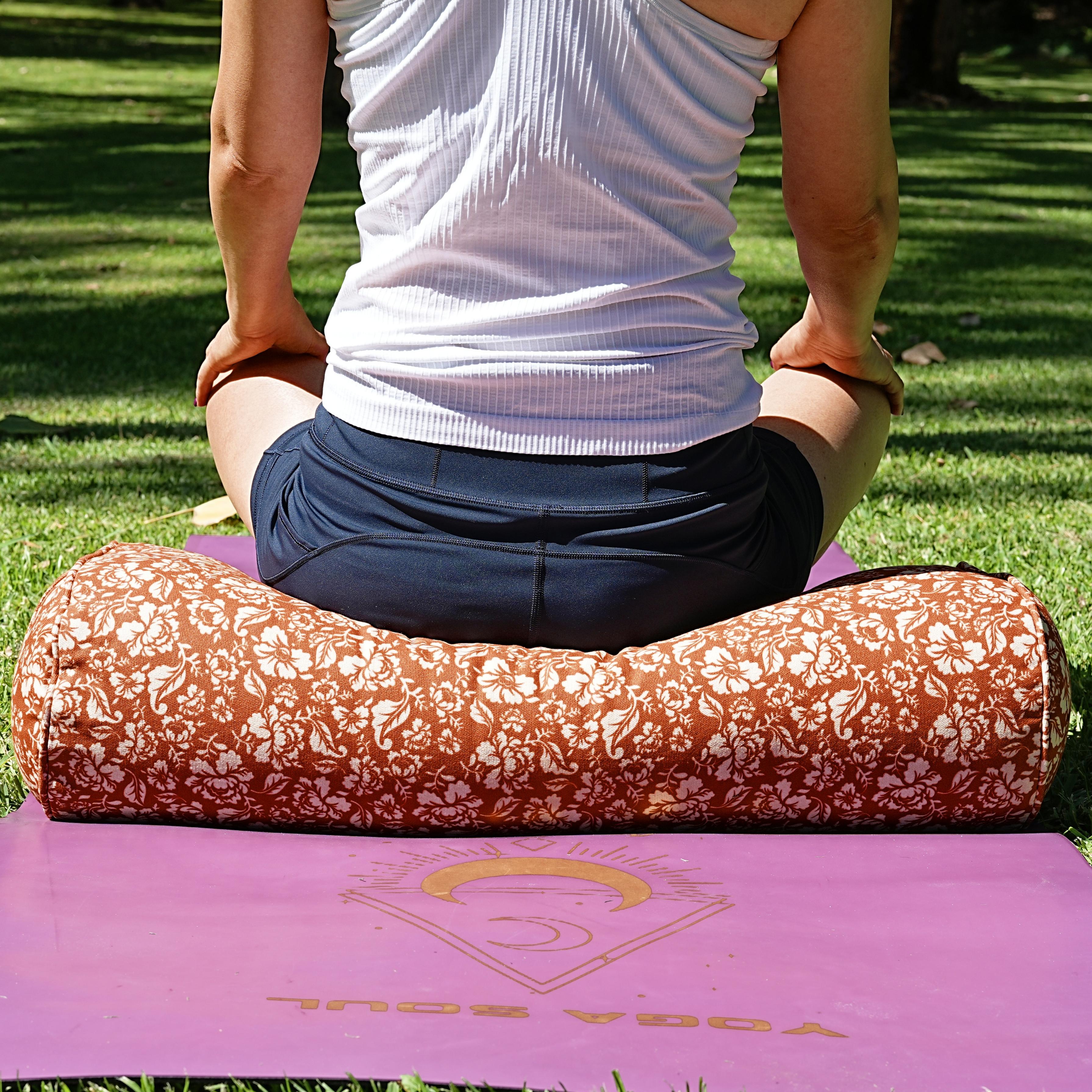 Oval Yoga Bolster | Rose | Cinnamon