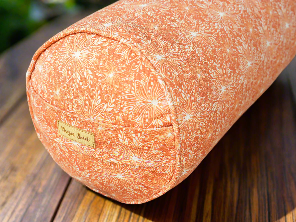 Round Yoga Bolster | Lotus | Earth - Yoga Soul