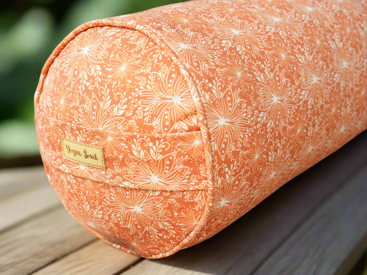 Round Yoga Bolster | Lotus | Earth - Yoga Soul
