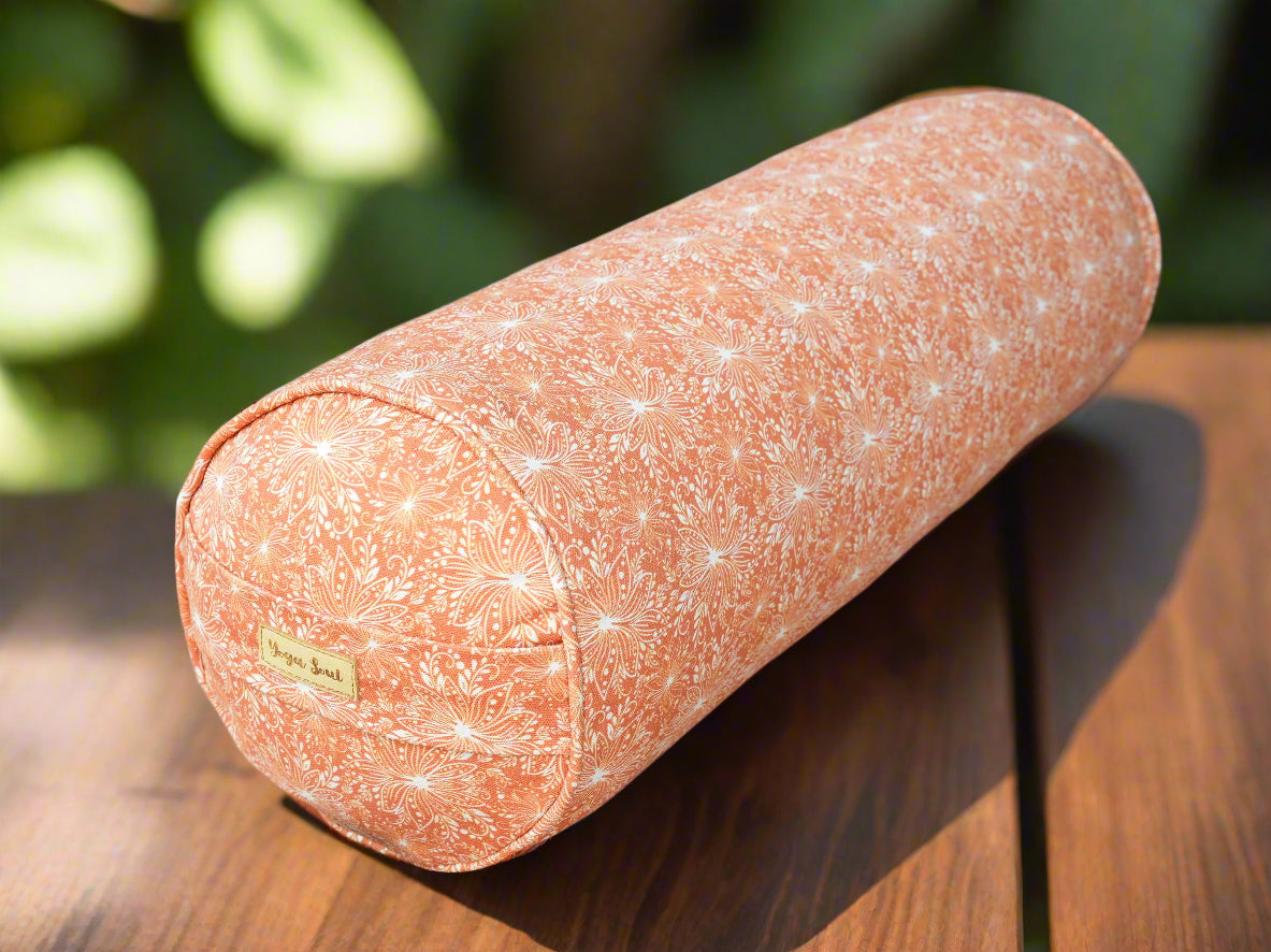 Round Yoga Bolster | Lotus | Earth - Yoga Soul