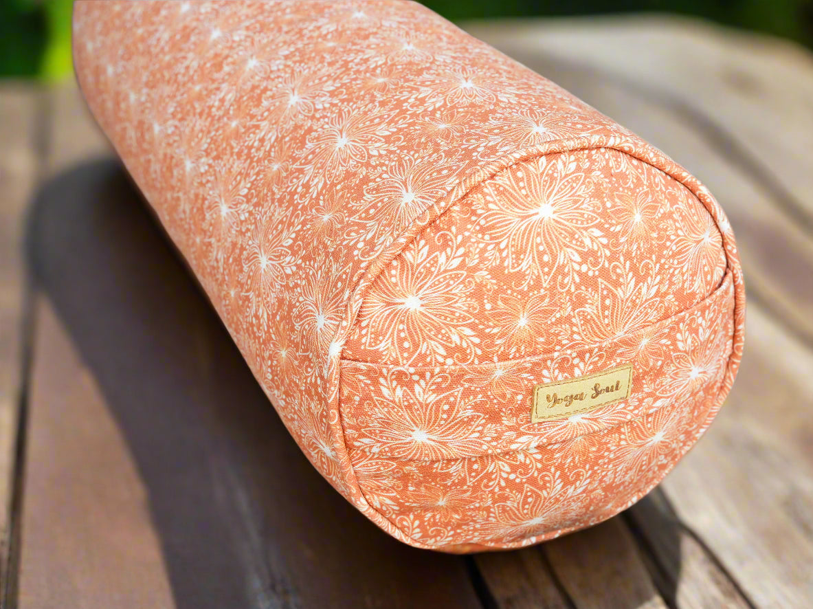 Round Yoga Bolster | Lotus | Earth - Yoga Soul