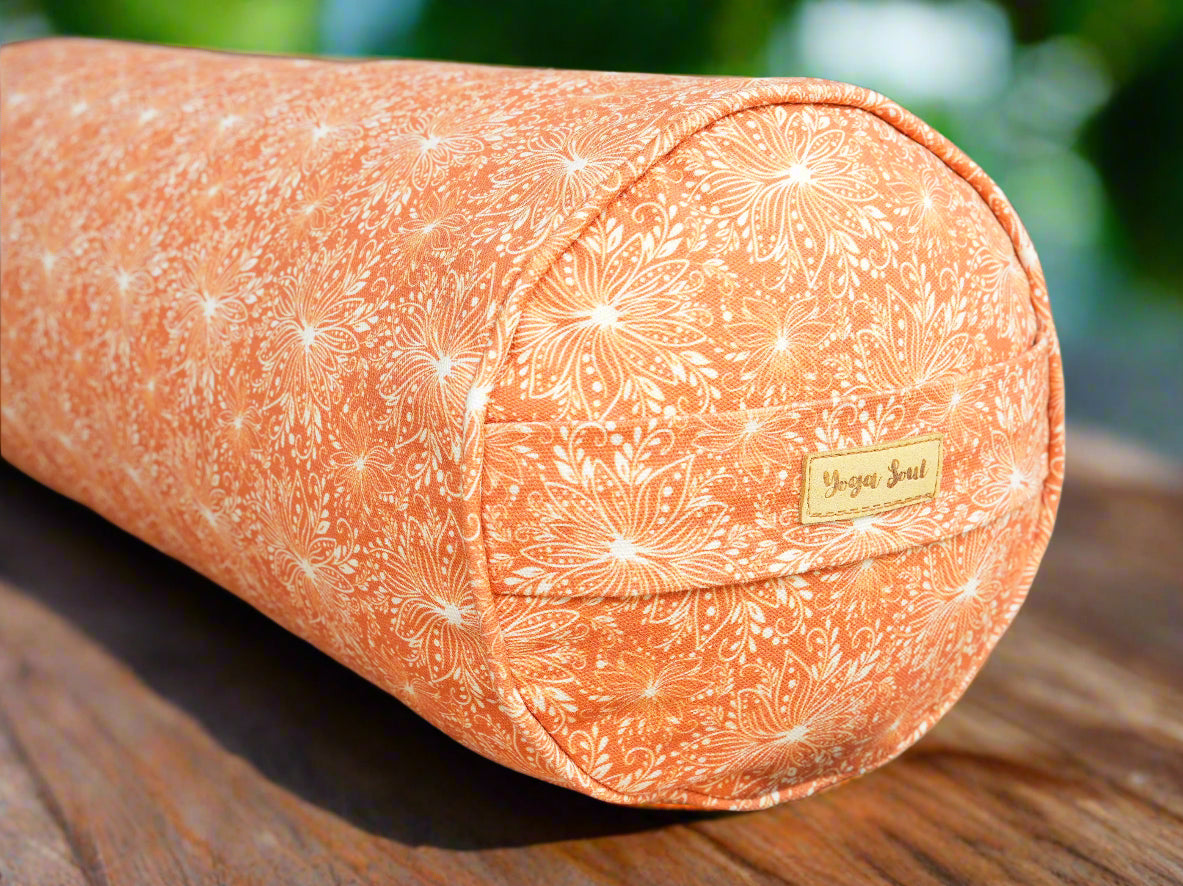 Round Yoga Bolster | Lotus | Earth - Yoga Soul