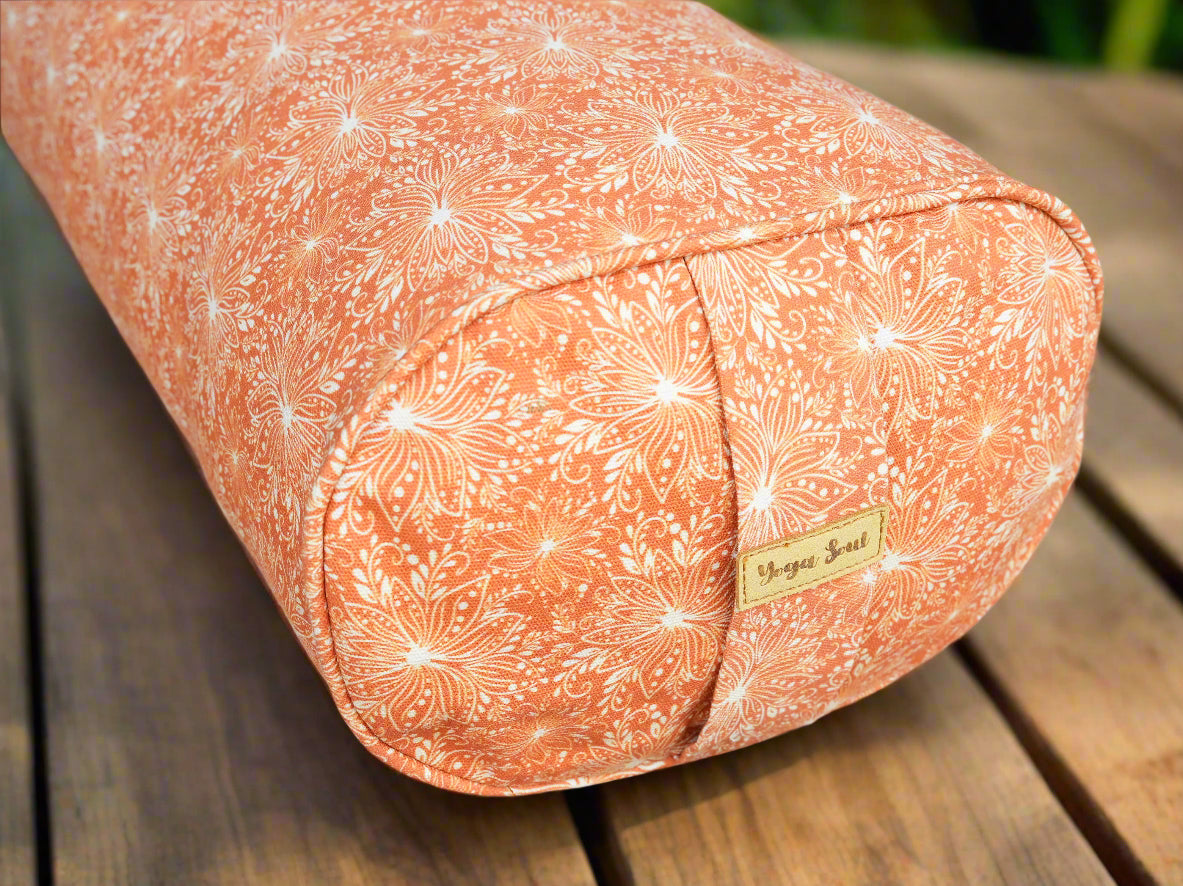 Oval Yoga Bolster | Lotus | Earth - Yoga Soul