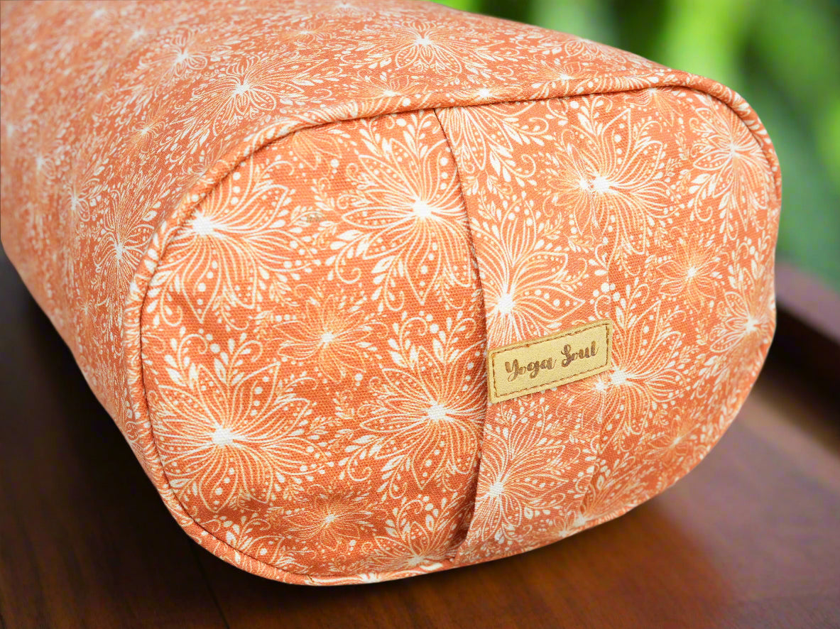 Oval Yoga Bolster | Lotus | Earth - Yoga Soul