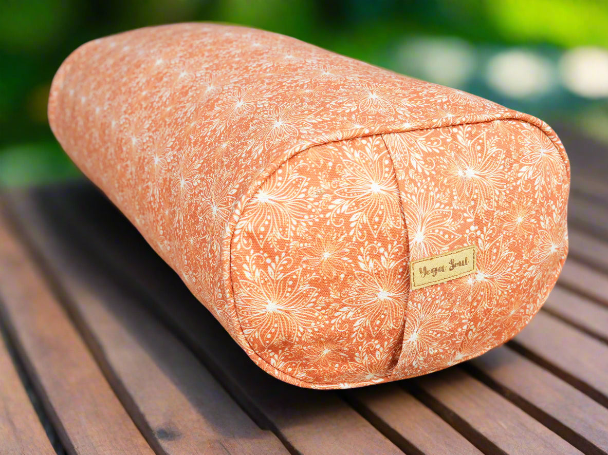Oval Yoga Bolster | Lotus | Earth - Yoga Soul