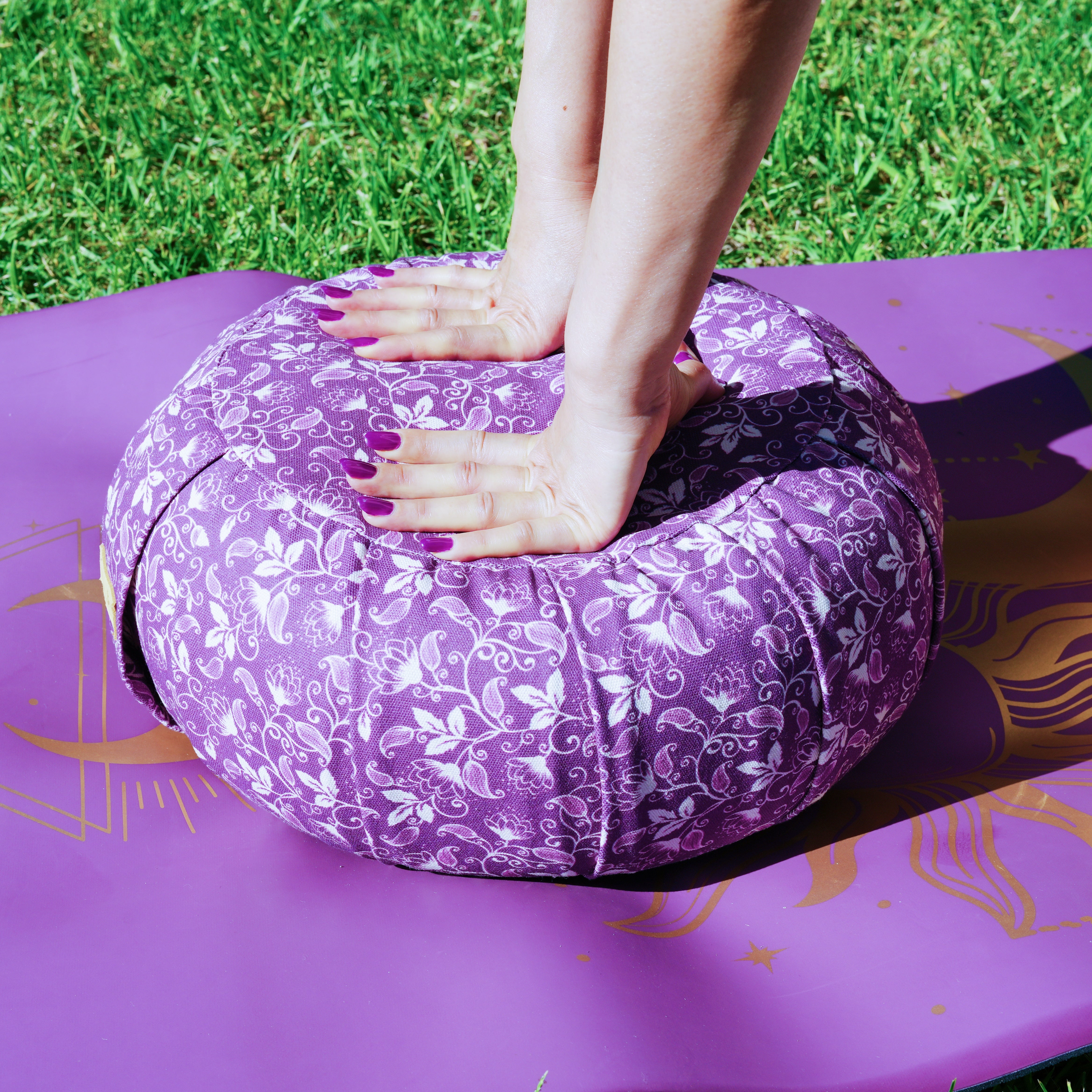 ZAFU Meditation Cushion | Sacred Lotus | Purple