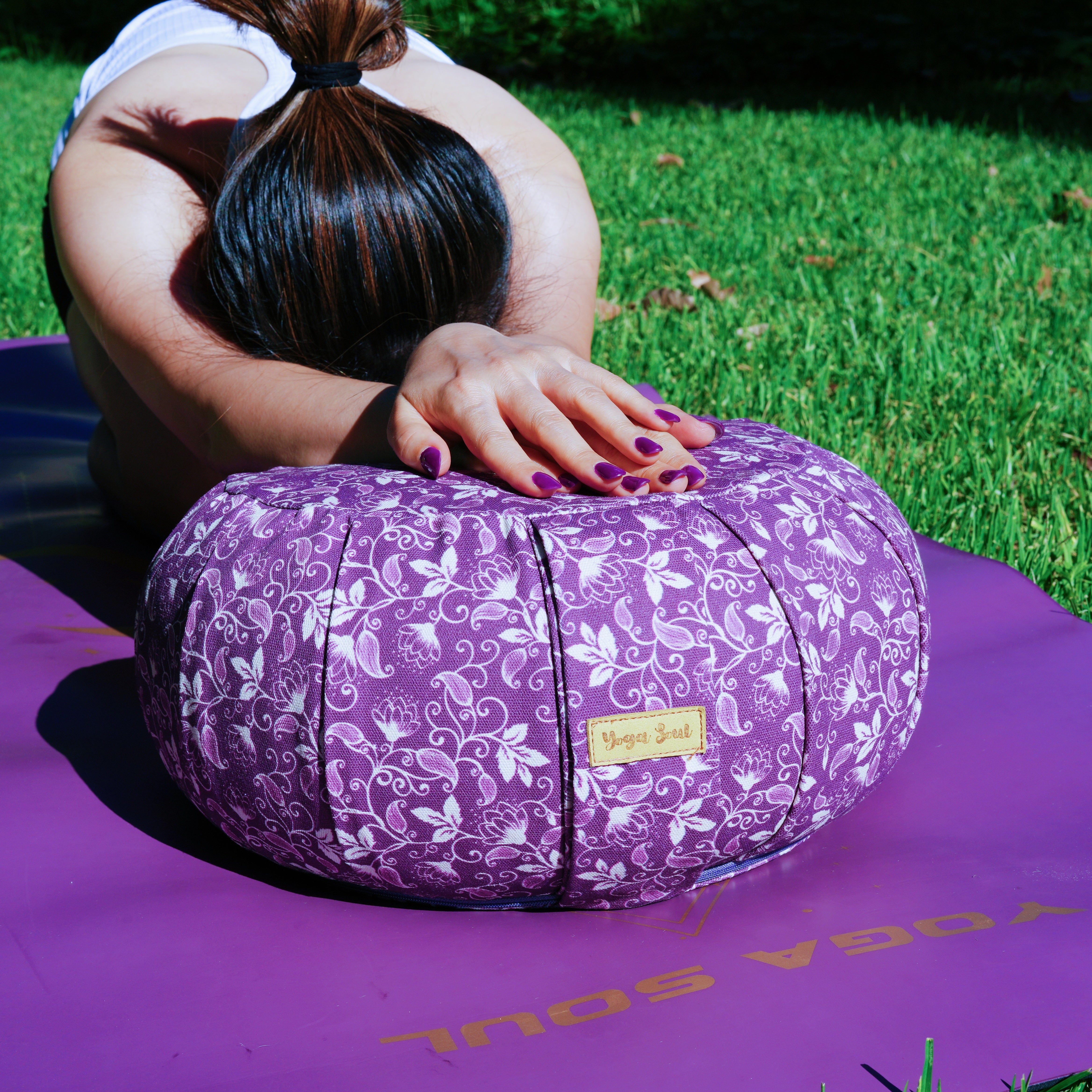 ZAFU Meditation Cushion | Sacred Lotus | Purple