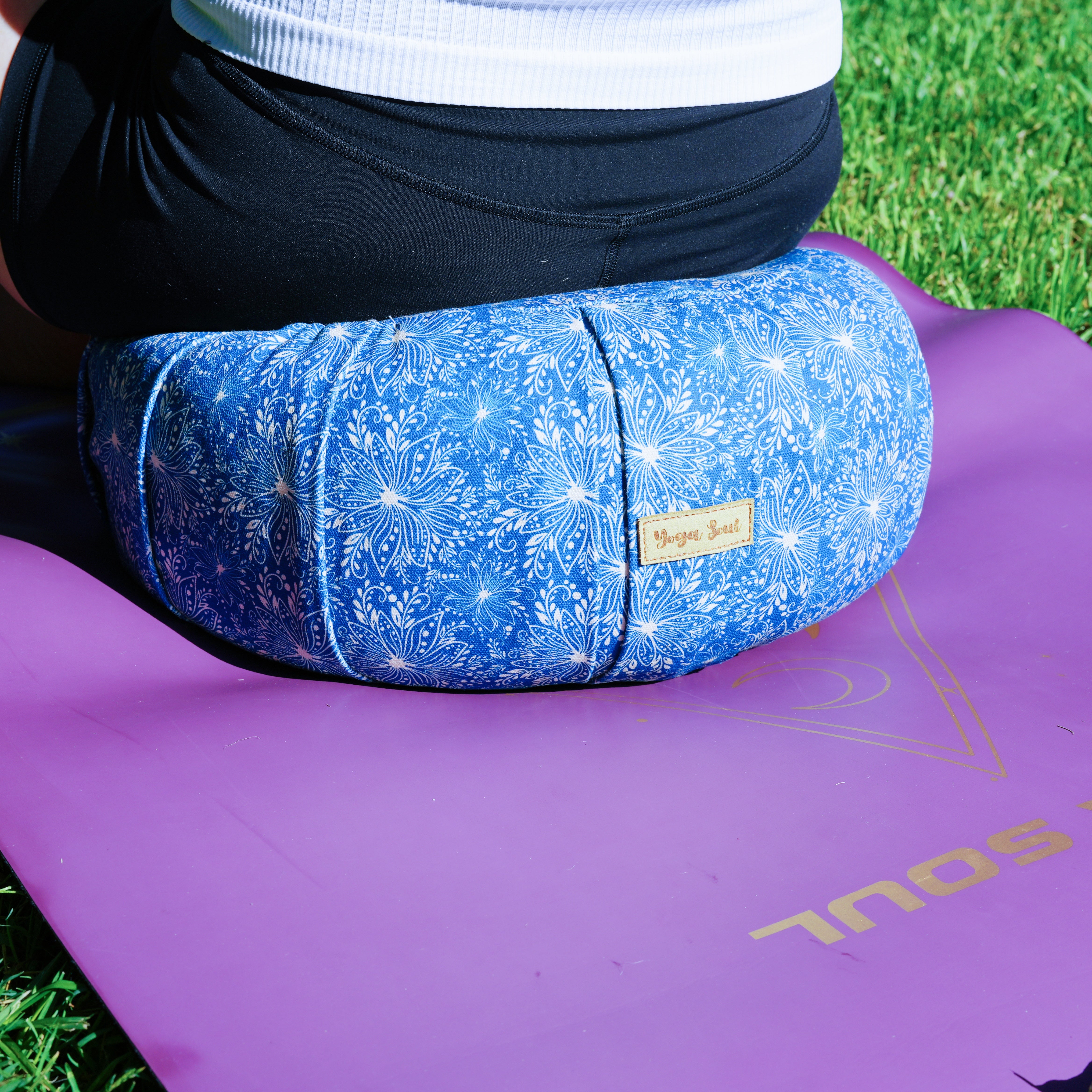ZAFU Meditation Cushion | Lotus | Indigo Blue