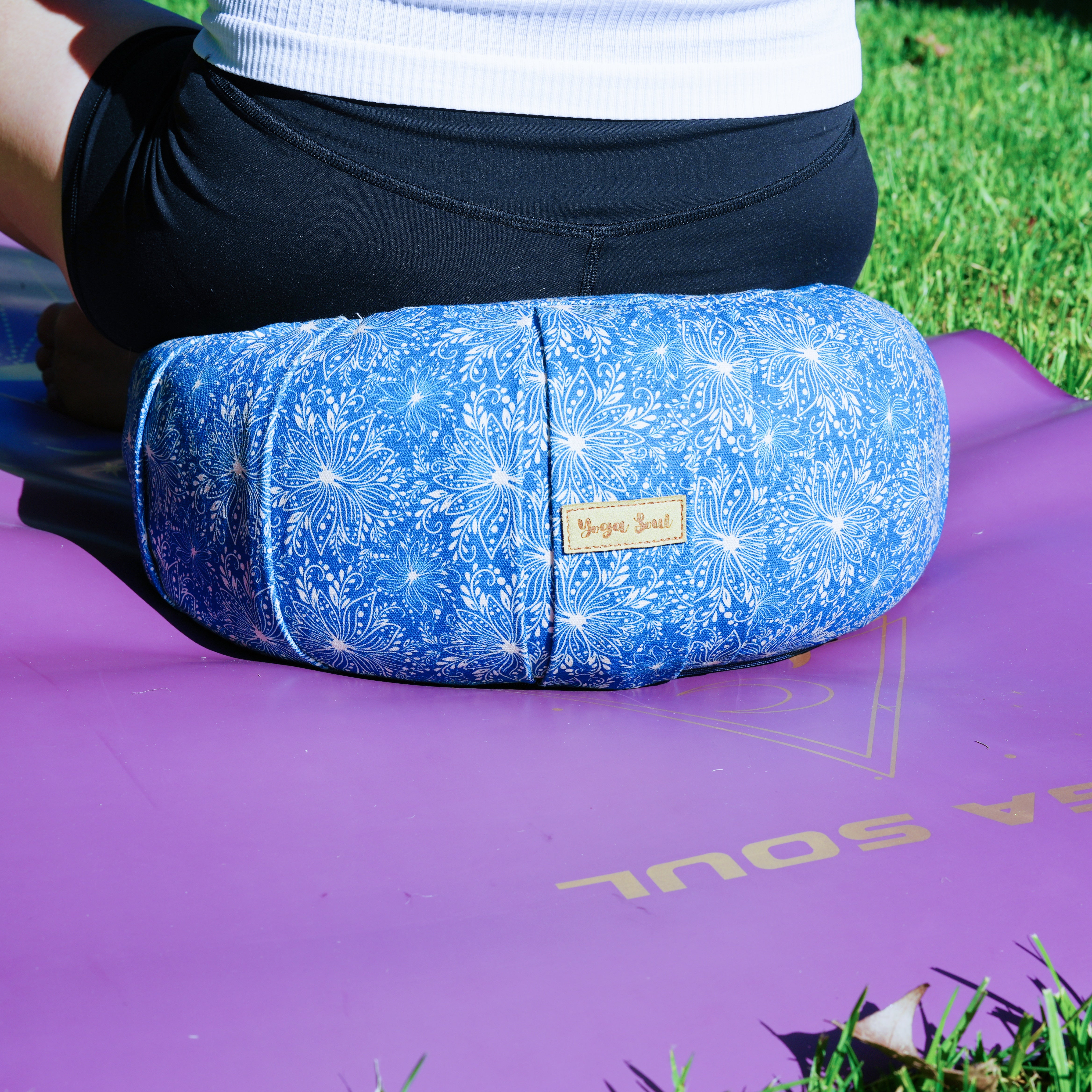 ZAFU Meditation Cushion | Lotus | Indigo Blue