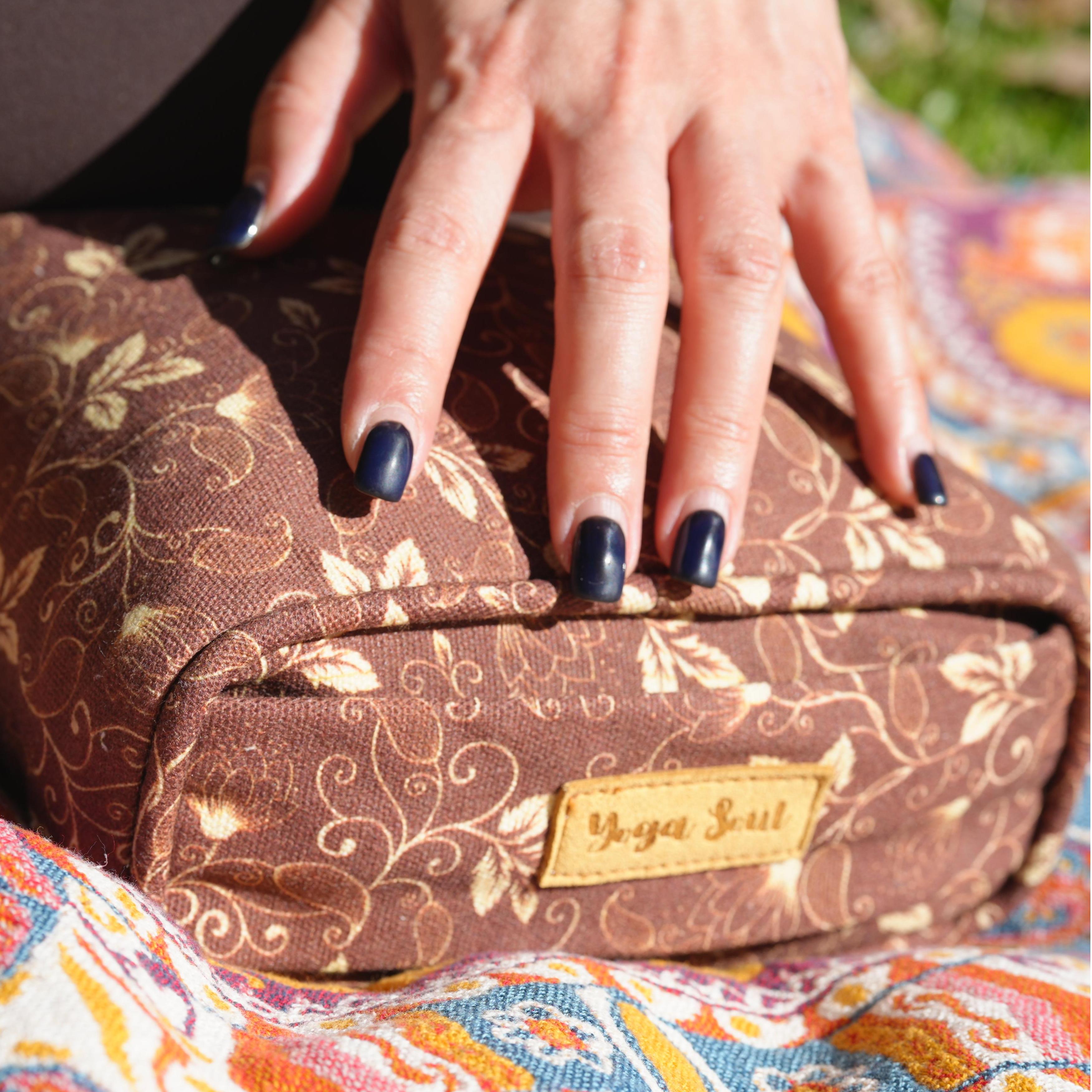 Pranayama Yoga Bolster | Yoga Pillow | Lotus | Chocolate