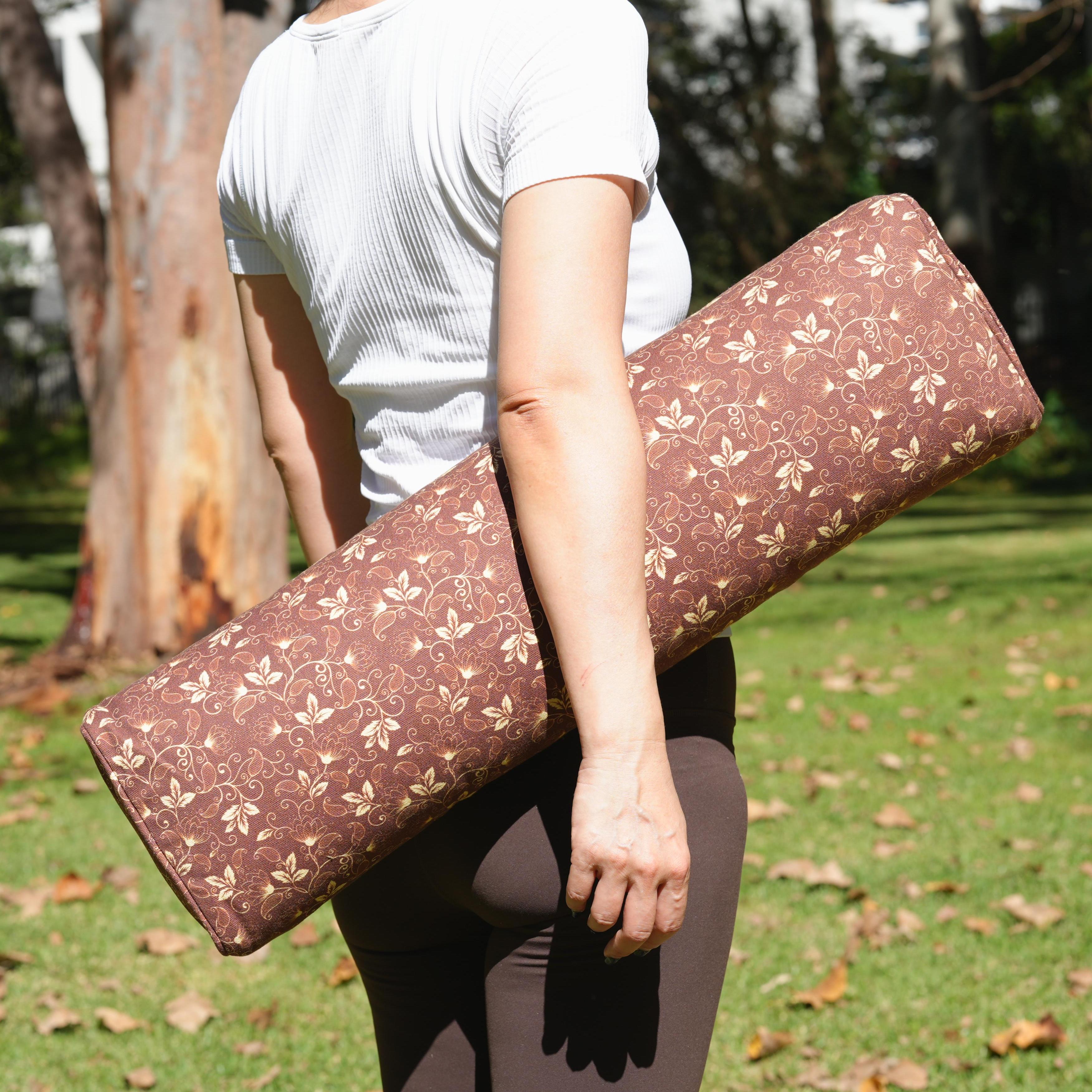 Pranayama Yoga Bolster | Yoga Pillow | Lotus | Chocolate
