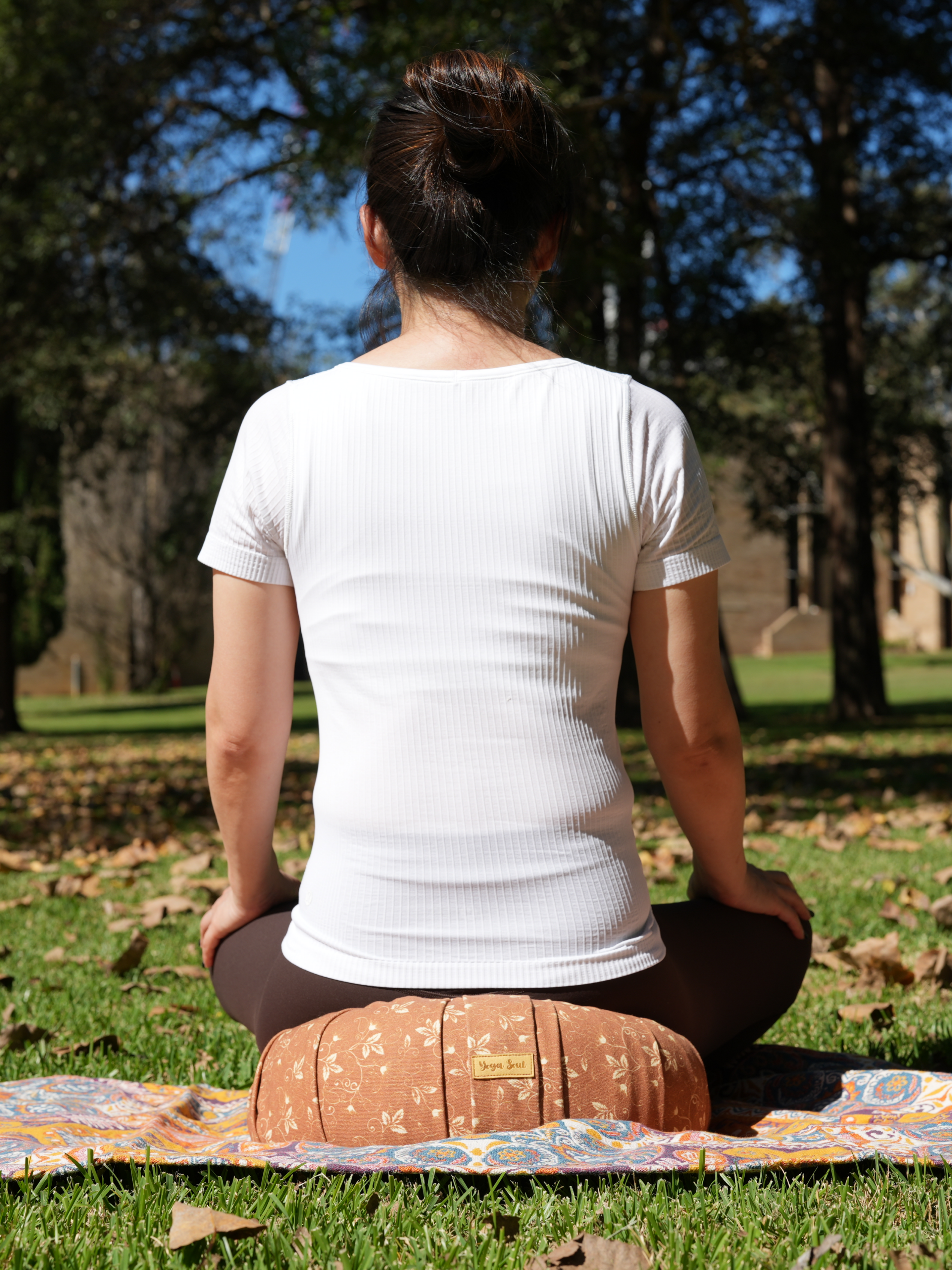 ZAFU Meditation Cushion | Water Lily | Caramel