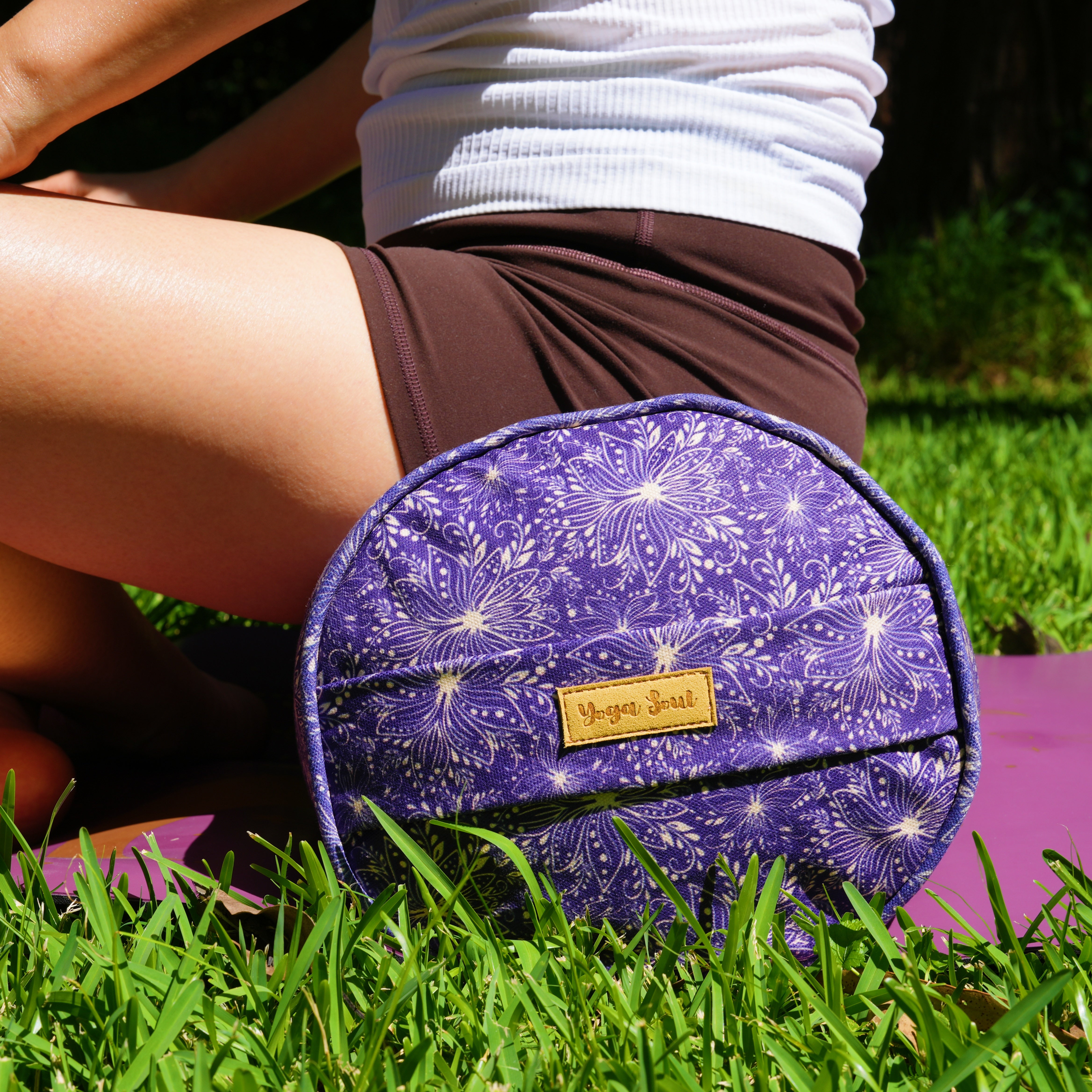 Round Yoga Bolster | Sattva Lotus | Midnight