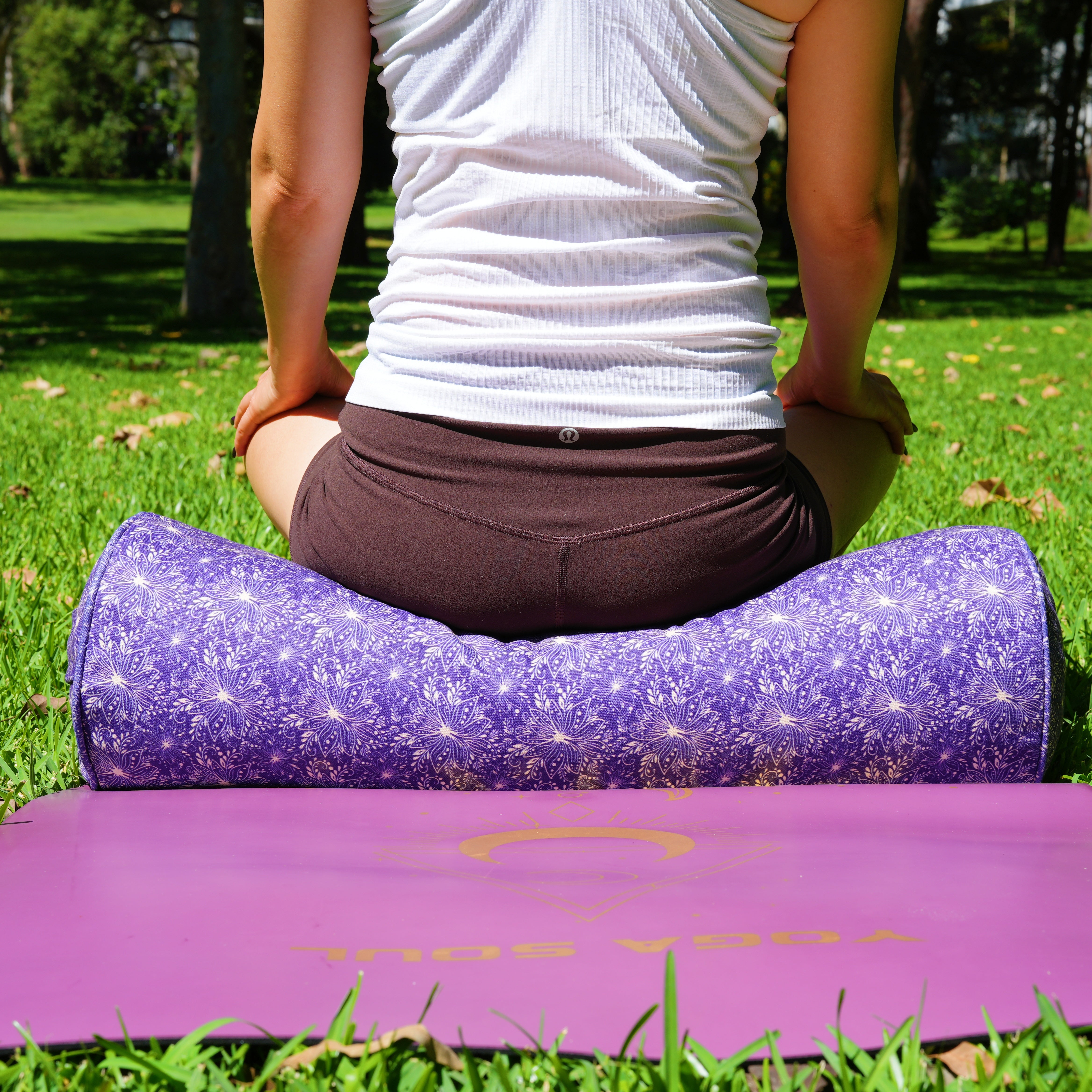 Round Yoga Bolster | Sattva Lotus | Midnight