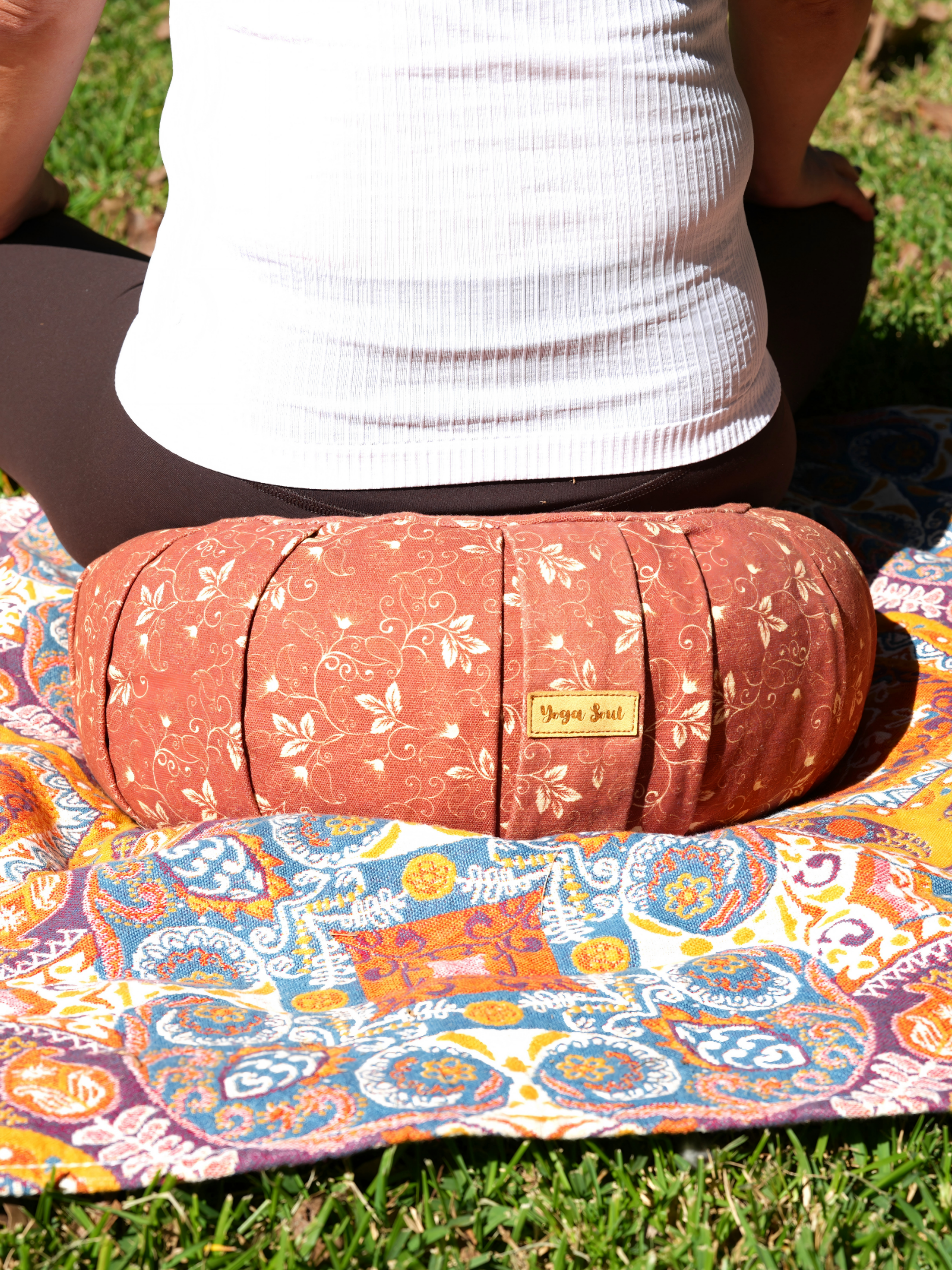 ZAFU Meditation Cushion | Water Lily | Cinnamon