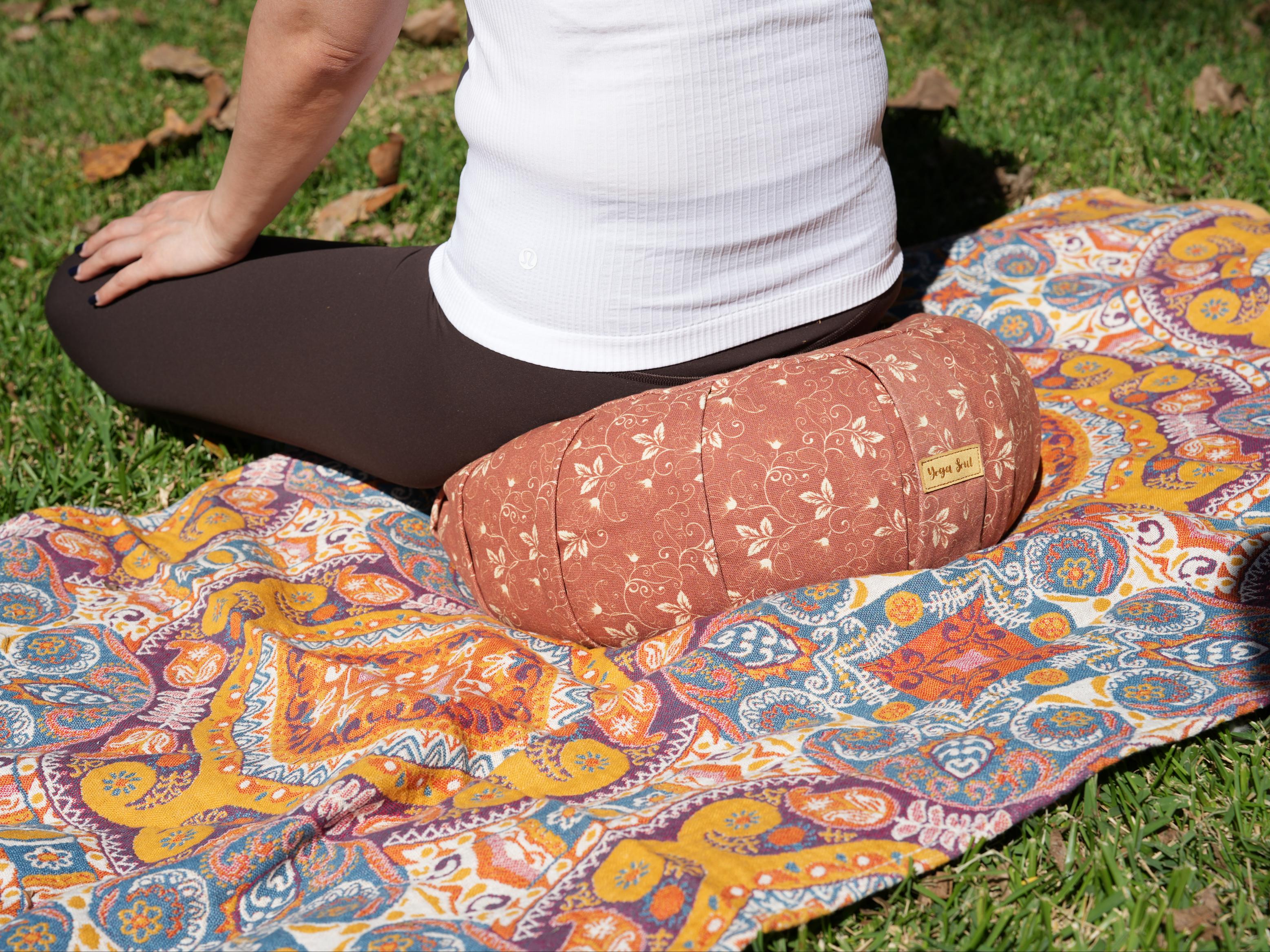 ZAFU Meditation Cushion | Sacred Lotus | Cinnamon