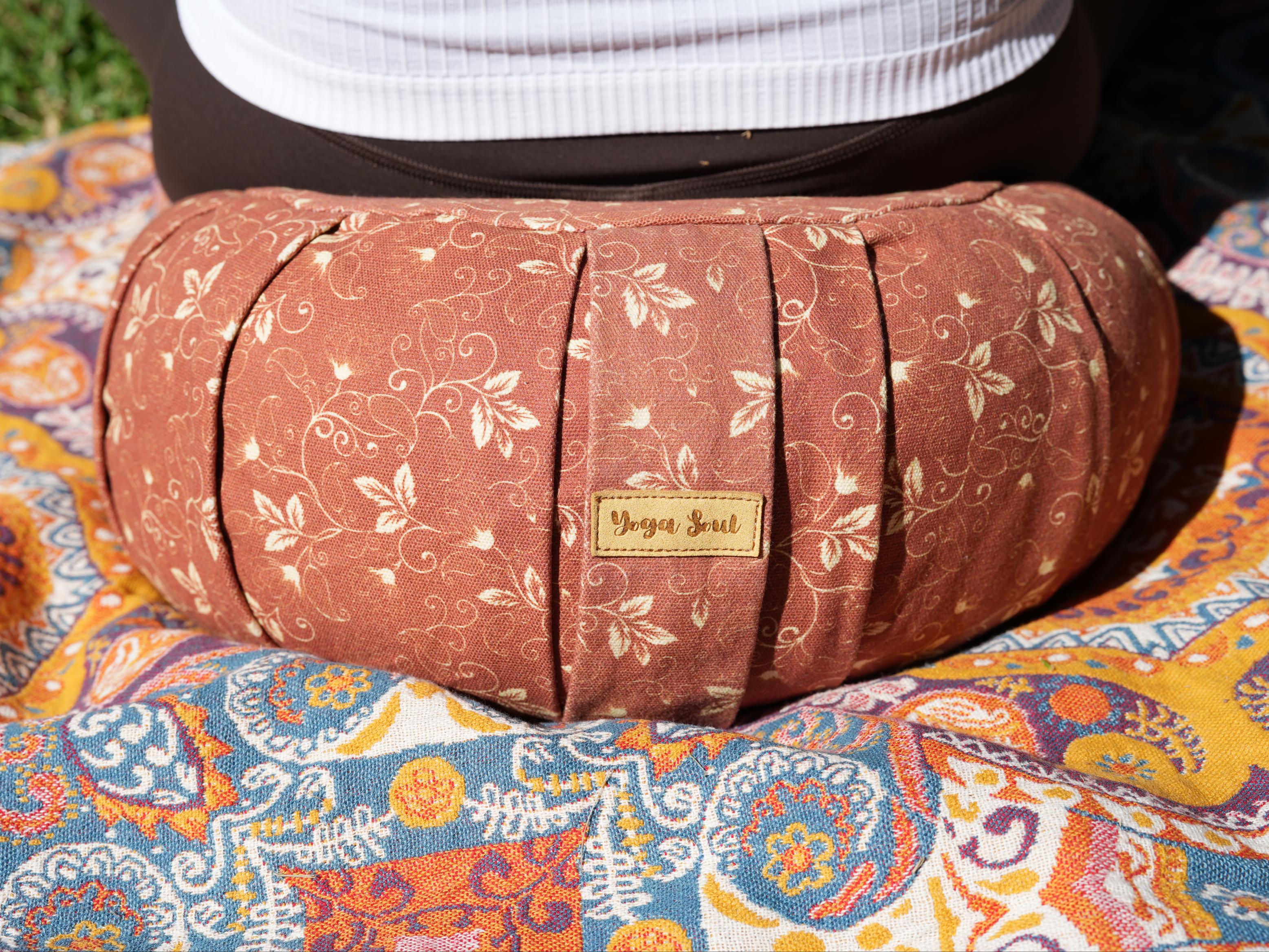 ZAFU Meditation Cushion | Sacred Lotus | Cinnamon