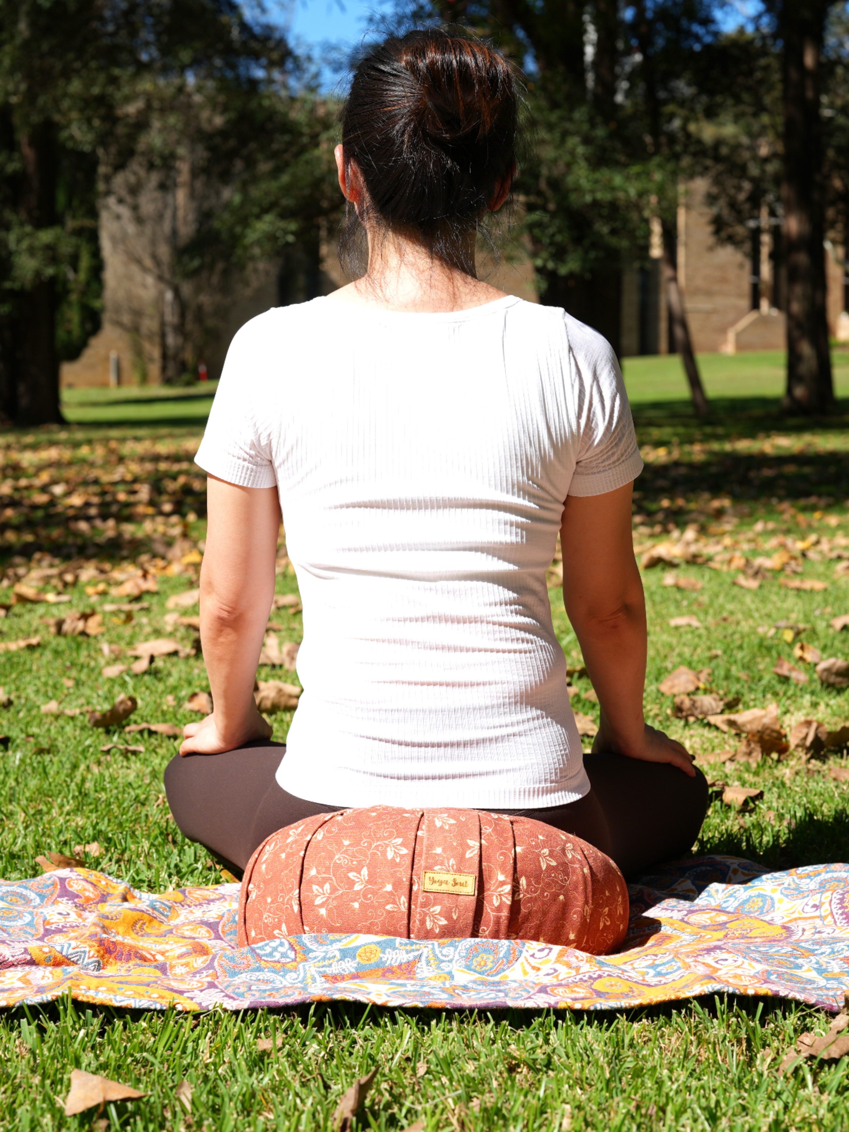 ZAFU Meditation Cushion | Water Lily | Cinnamon