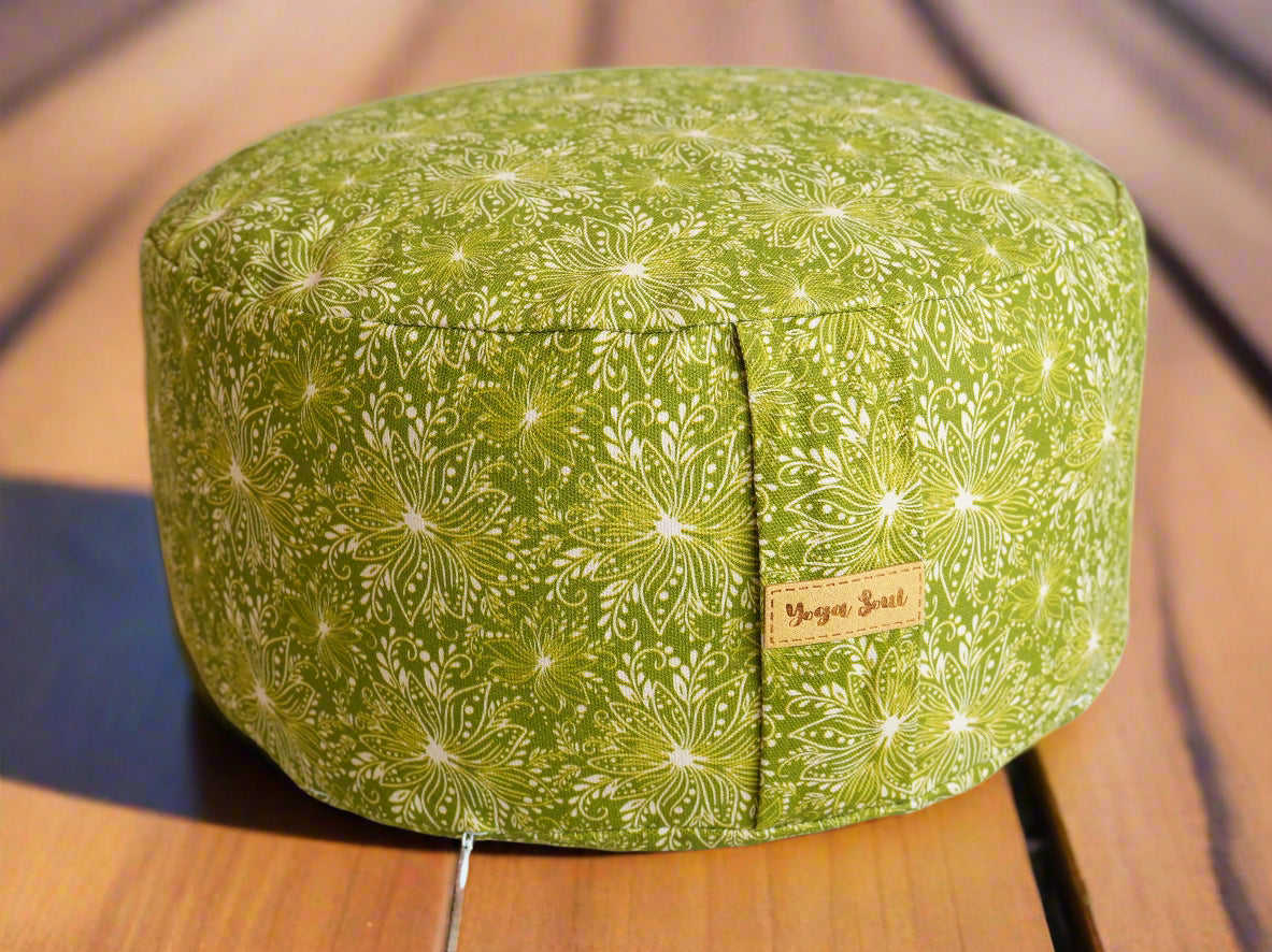 RONDO Meditation Cushion | Lotus | Olive Green - Yoga Soul