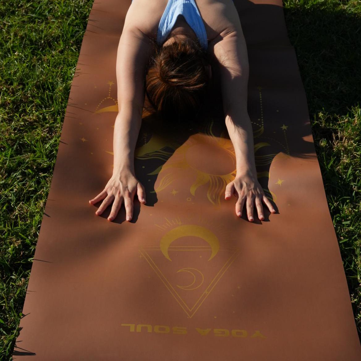 PowerPro Yoga Mat | Sand + Strap