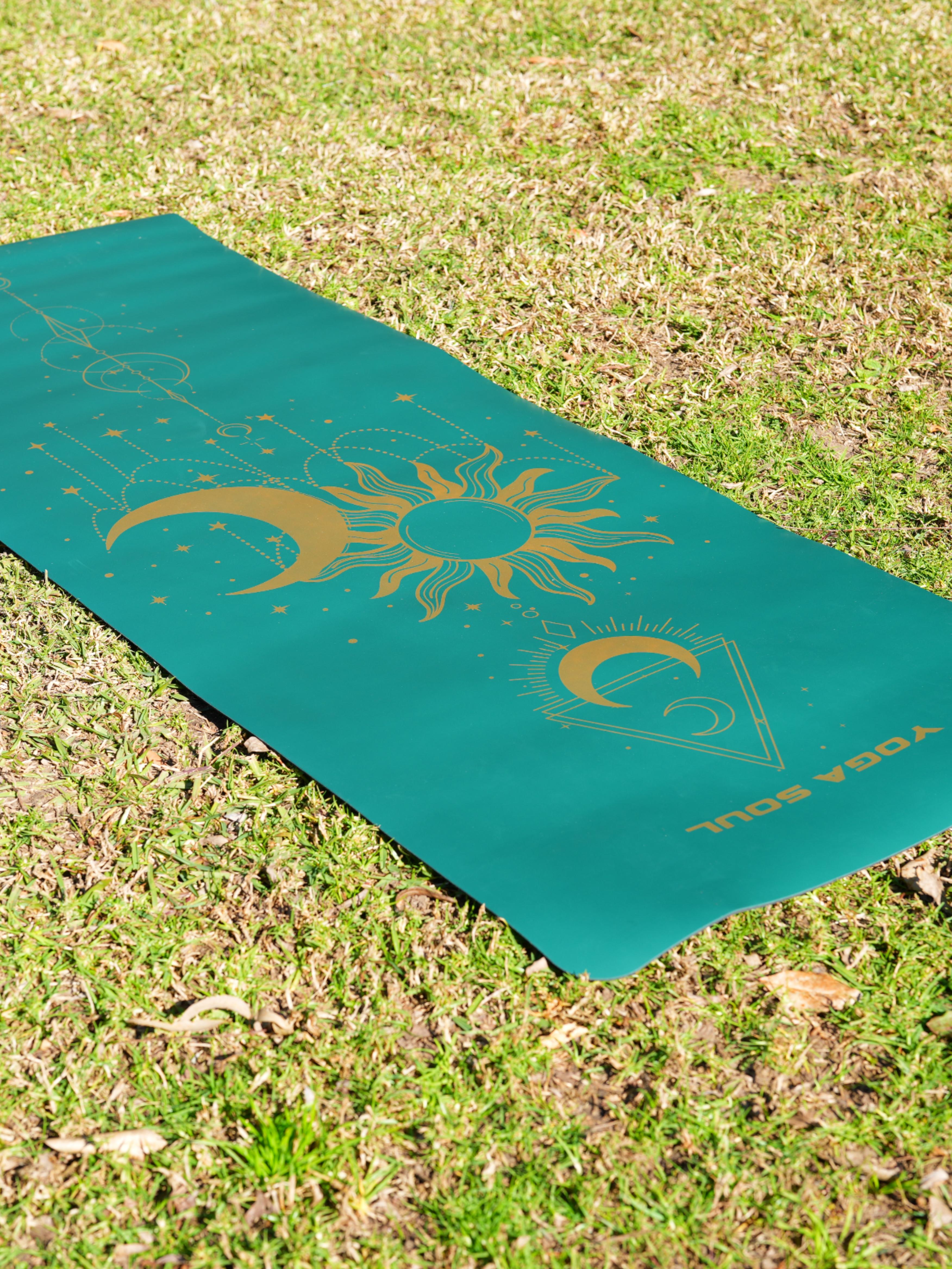 PowerPro Yoga Mat | Trekking Green + Strap