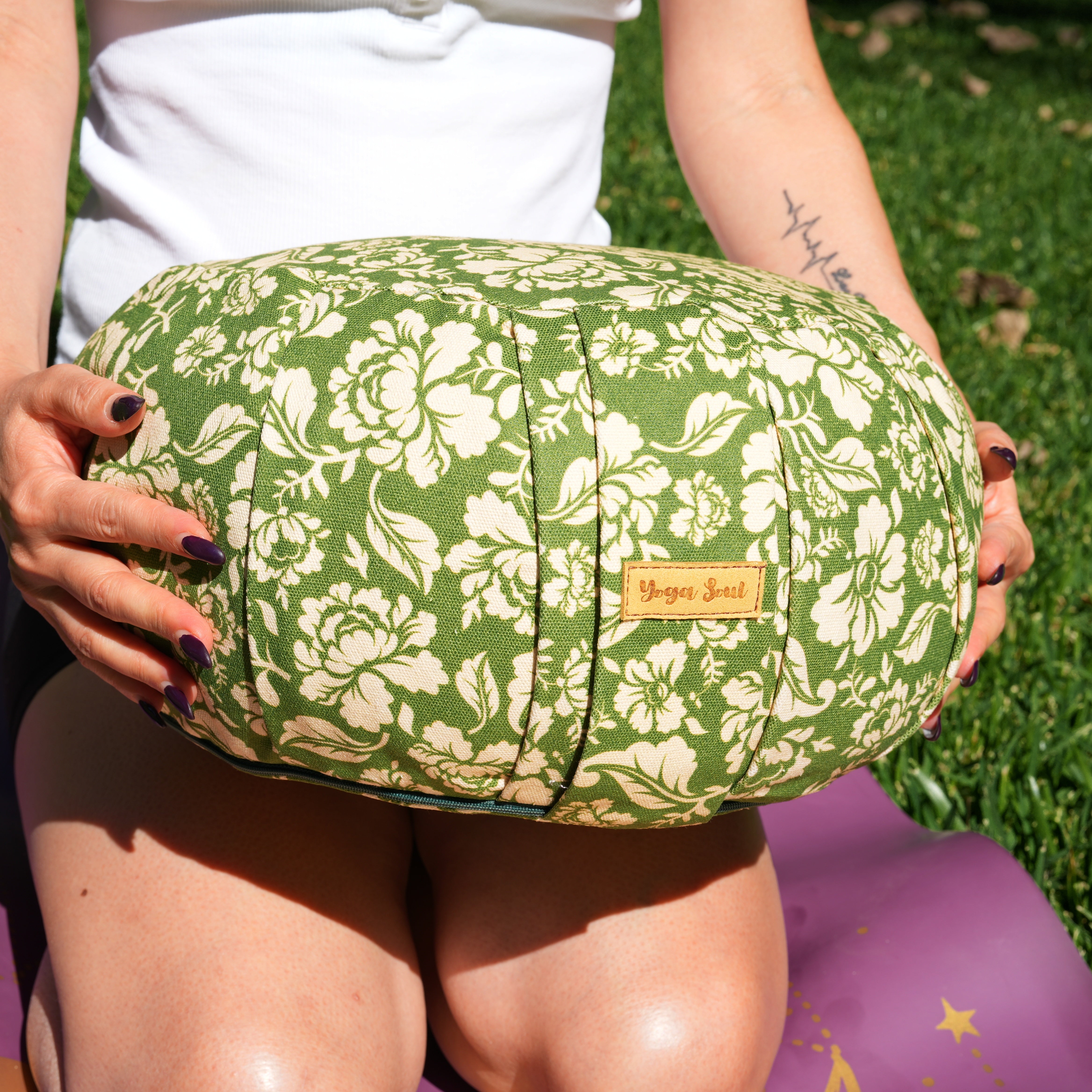ZAFU Meditation Cushion | Ananda Rose | Olive