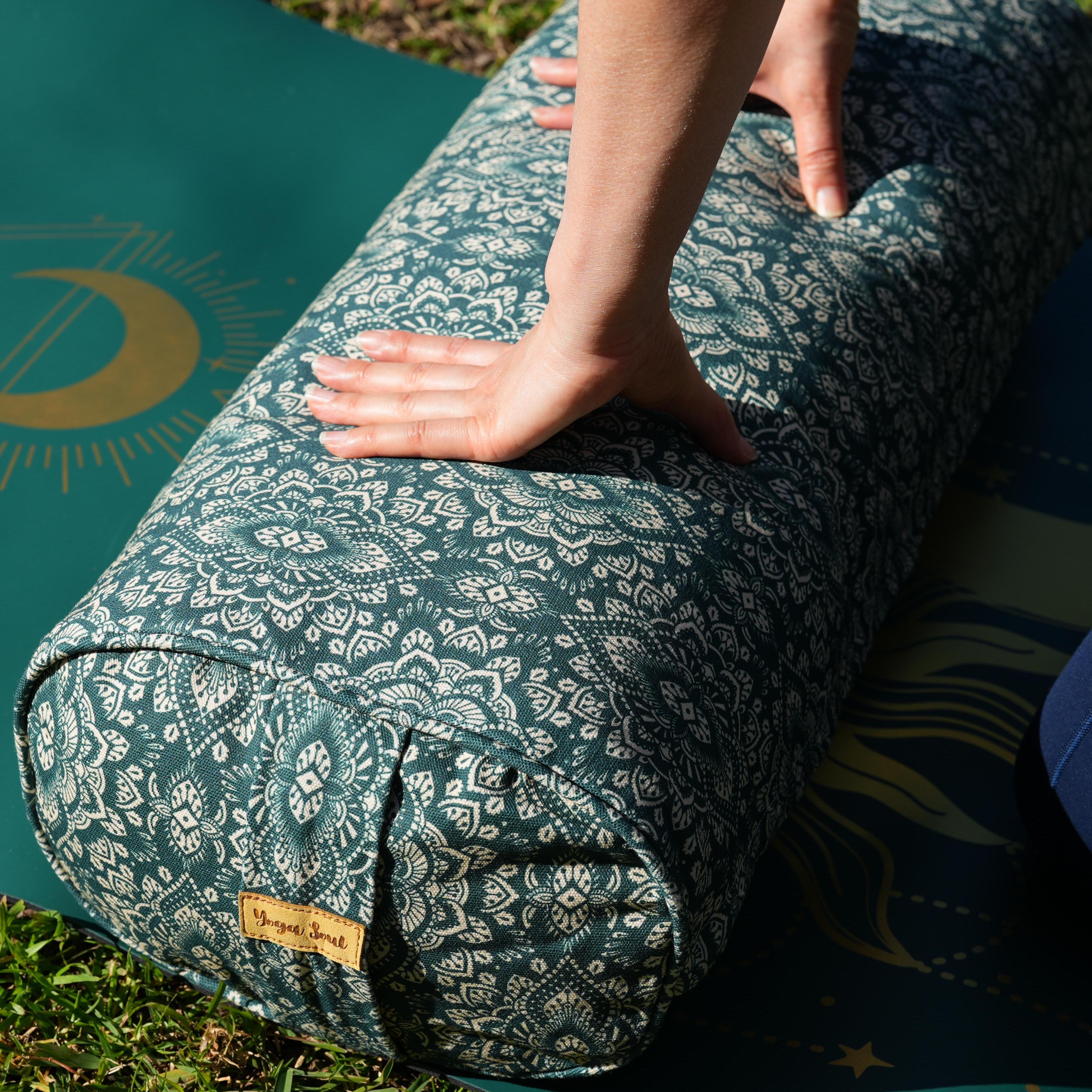 Oval Yoga Bolster | Mandala | Trekking Green