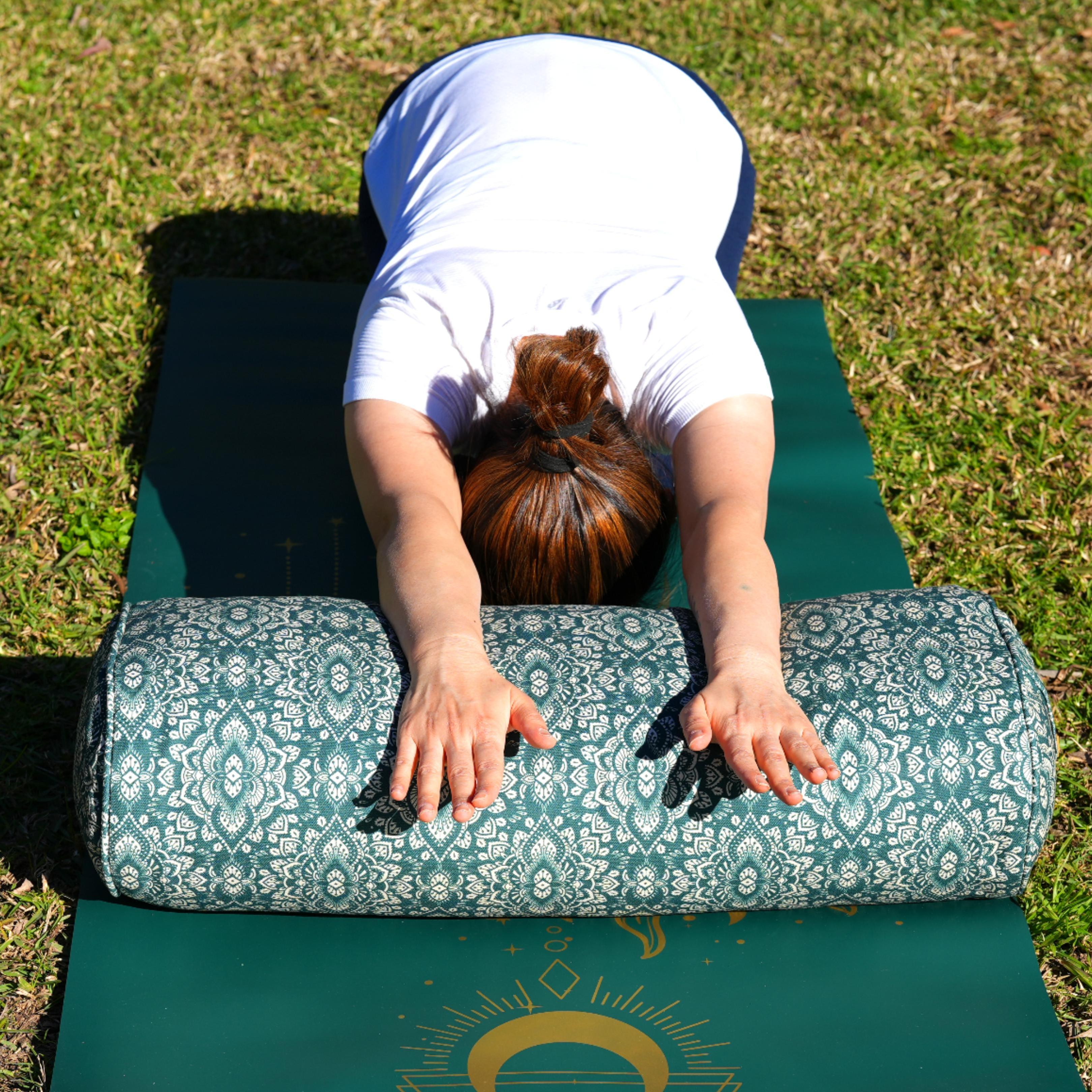 Oval Yoga Bolster | Mandala | Trekking Green