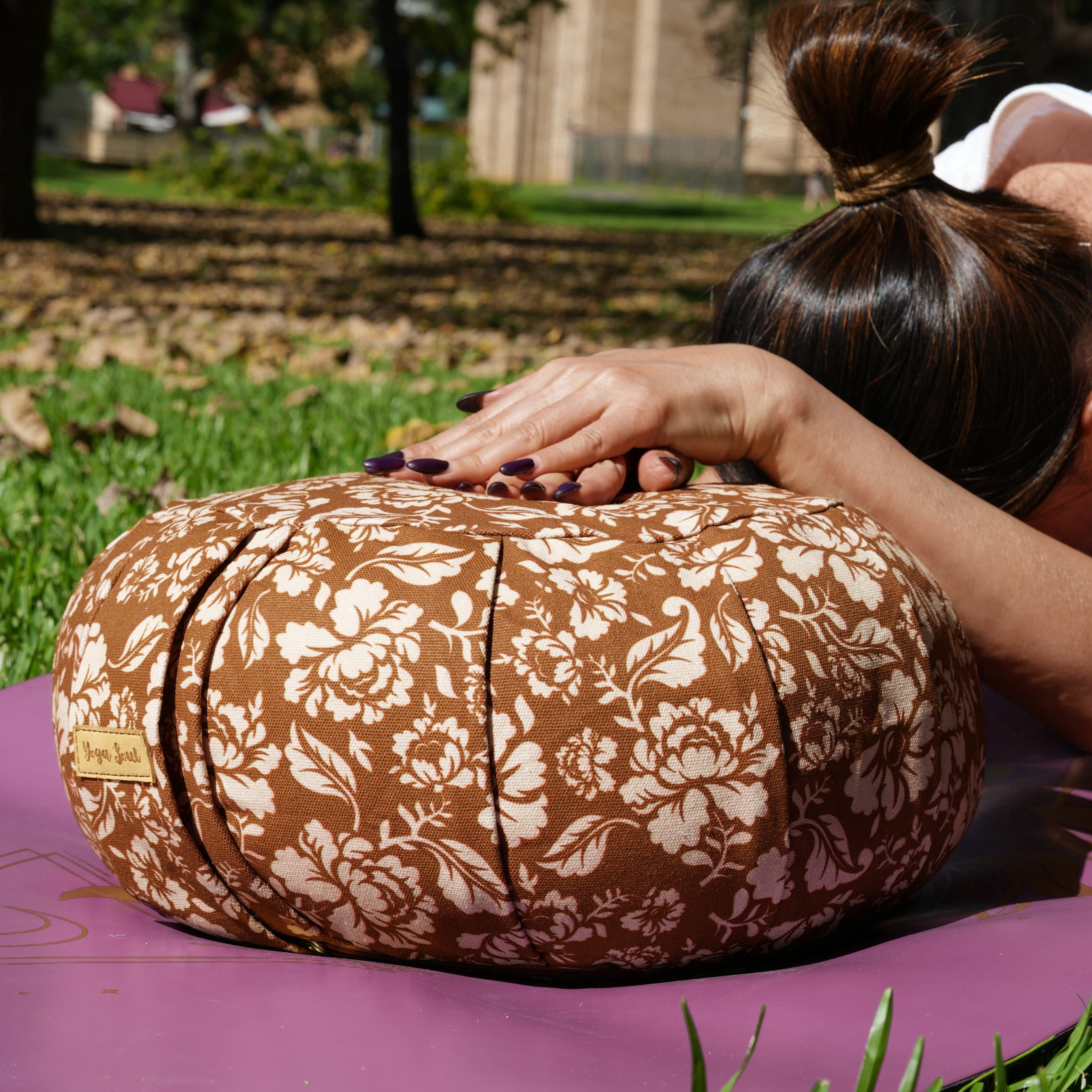 ZAFU Meditation Cushion | Ananda Rose | Bhumi Caramel