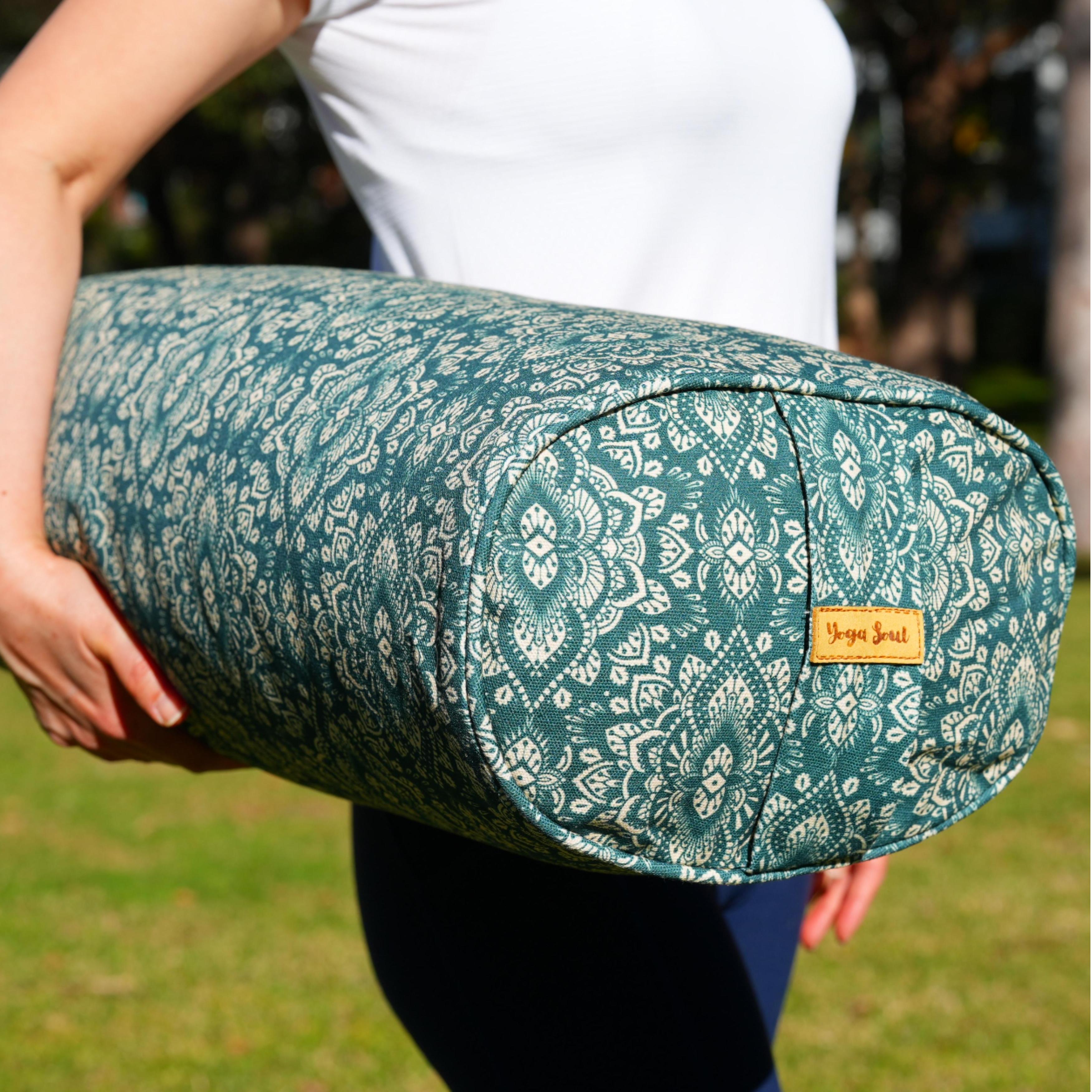 Oval Yoga Bolster | Mandala | Trekking Green