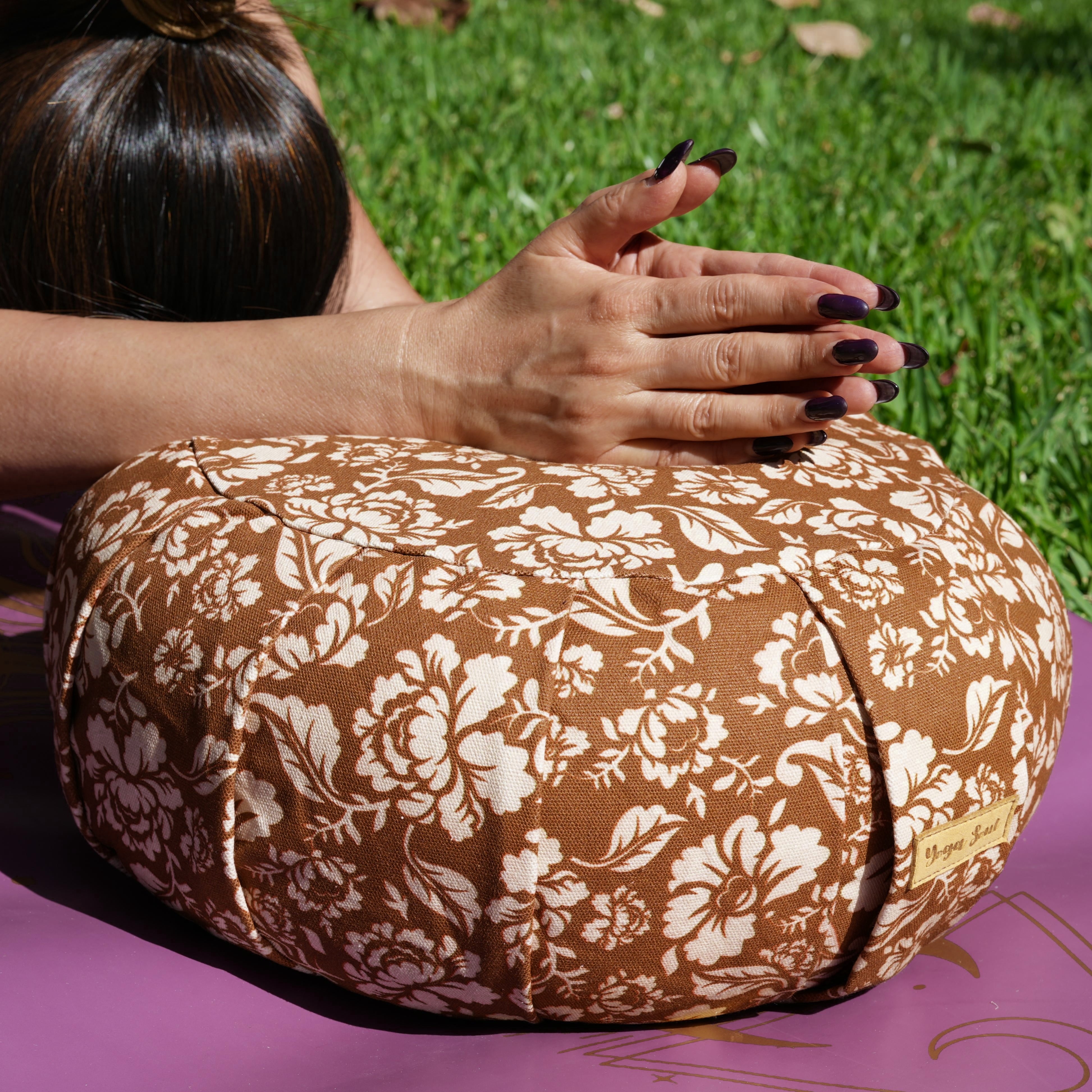 ZAFU Meditation Cushion | Ananda Rose | Bhumi Caramel