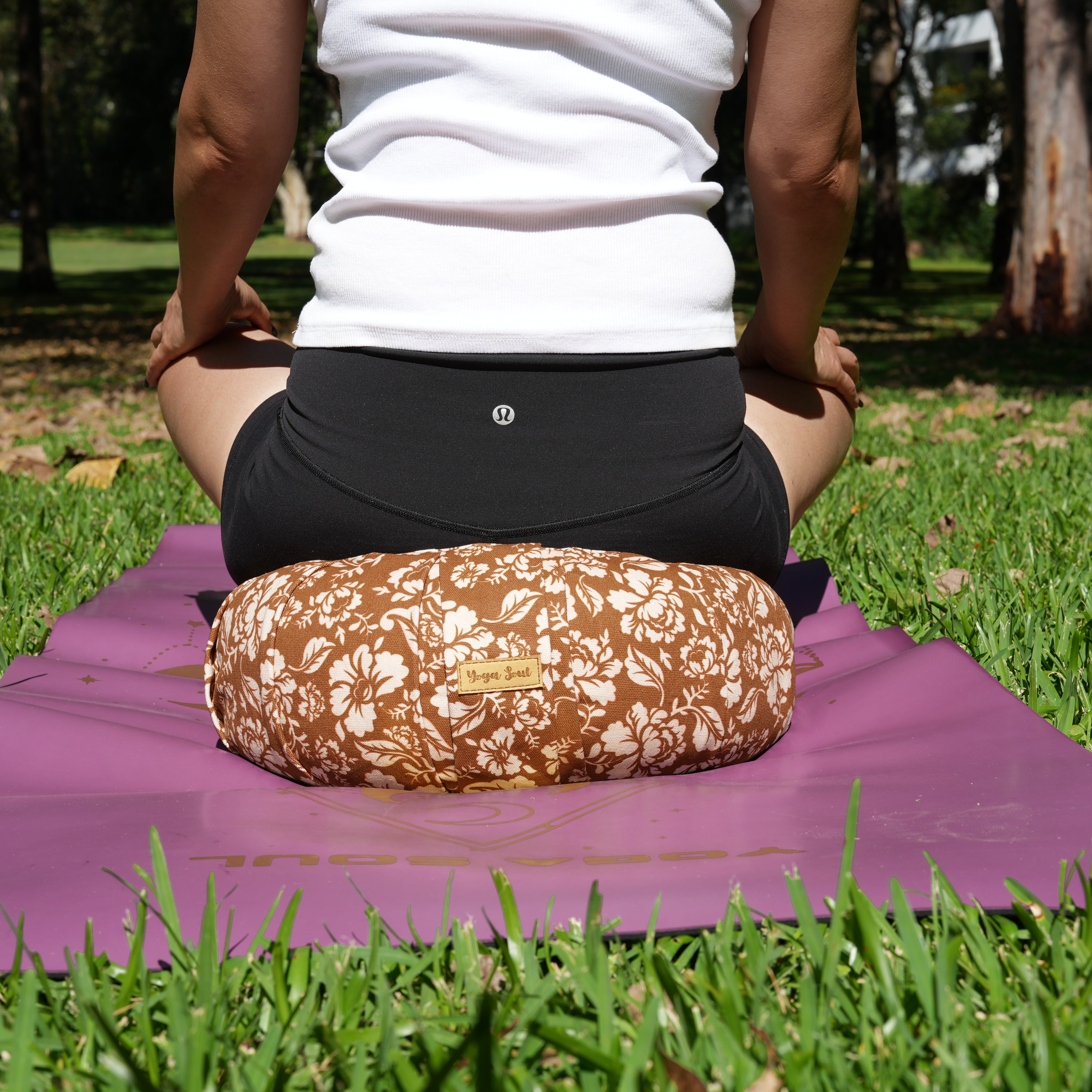 ZAFU Meditation Cushion | Ananda Rose | Bhumi Caramel