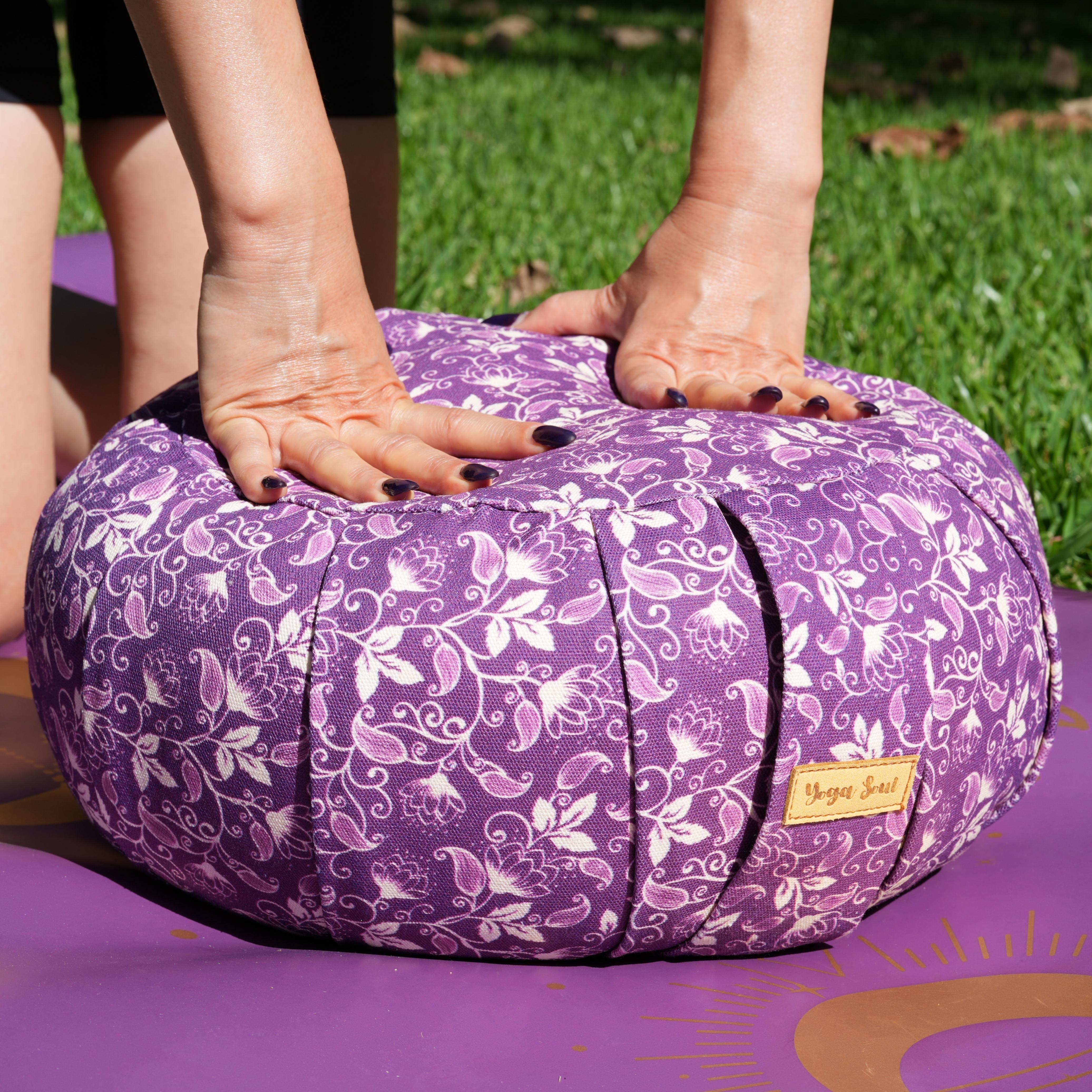 ZAFU Meditation Cushion | Shanti Lotus | Violet