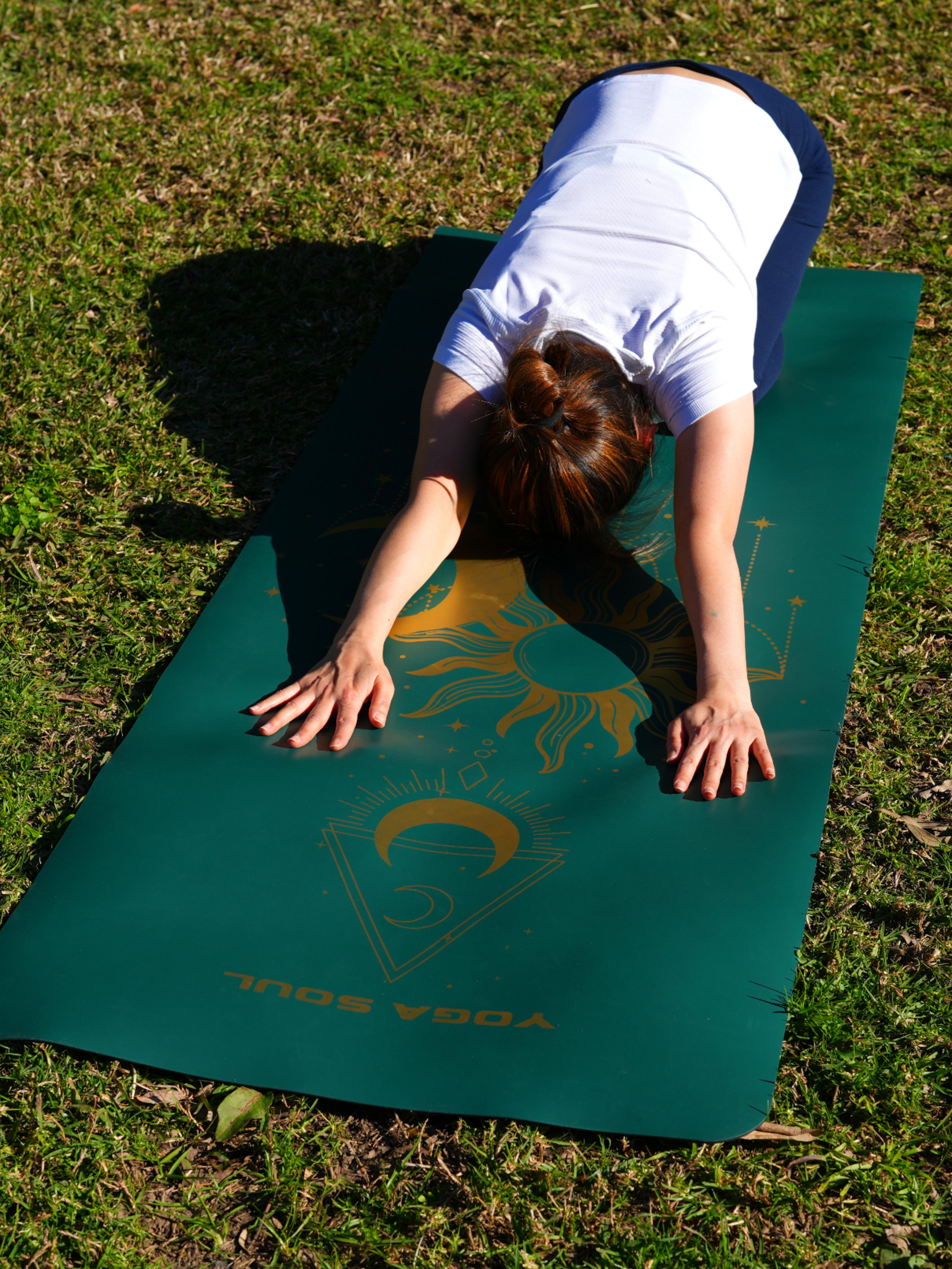 PowerPro Yoga Mat | Trekking Green + Strap
