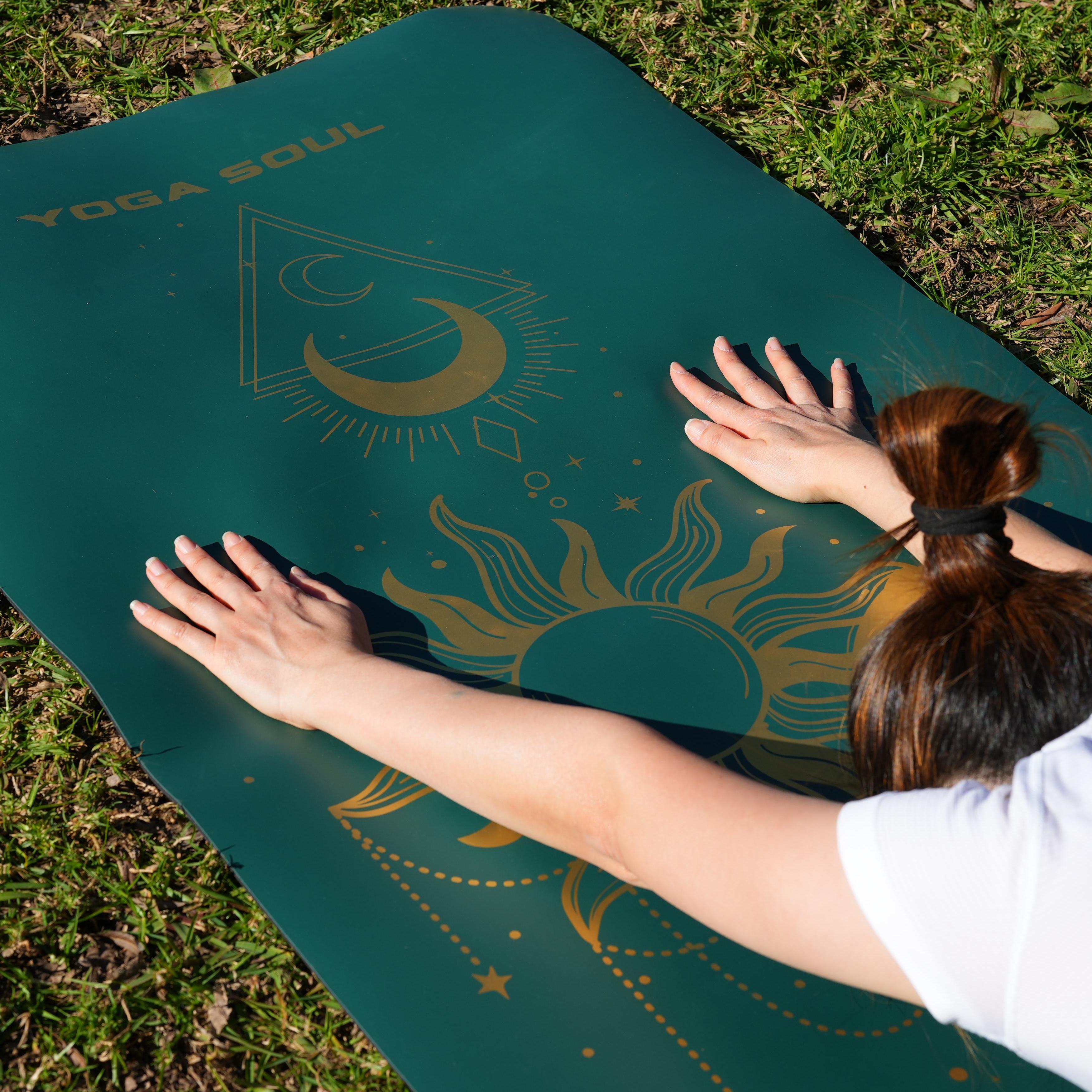 PowerPro Yoga Mat | Trekking Green + Strap