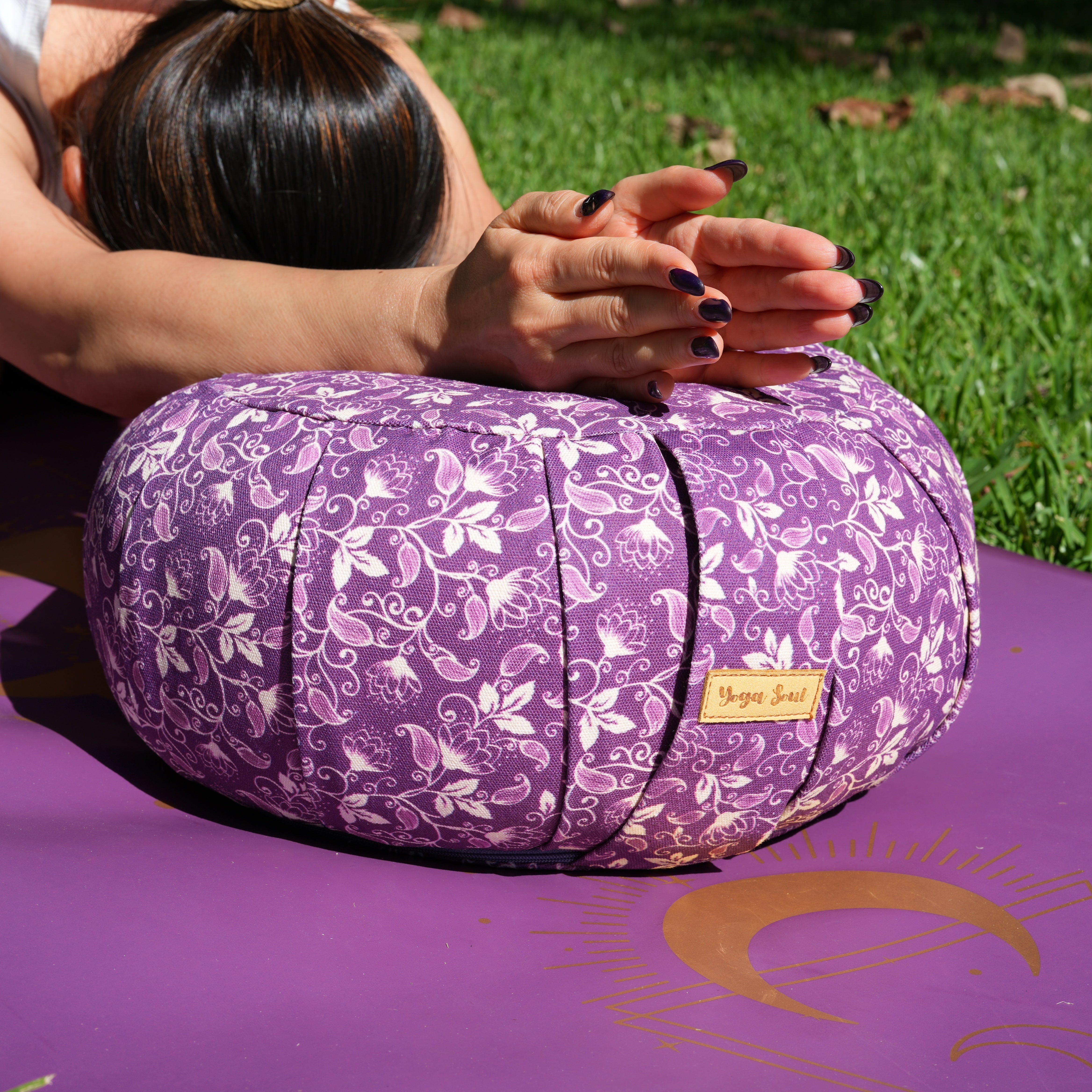 ZAFU Meditation Cushion | Shanti Lotus | Violet
