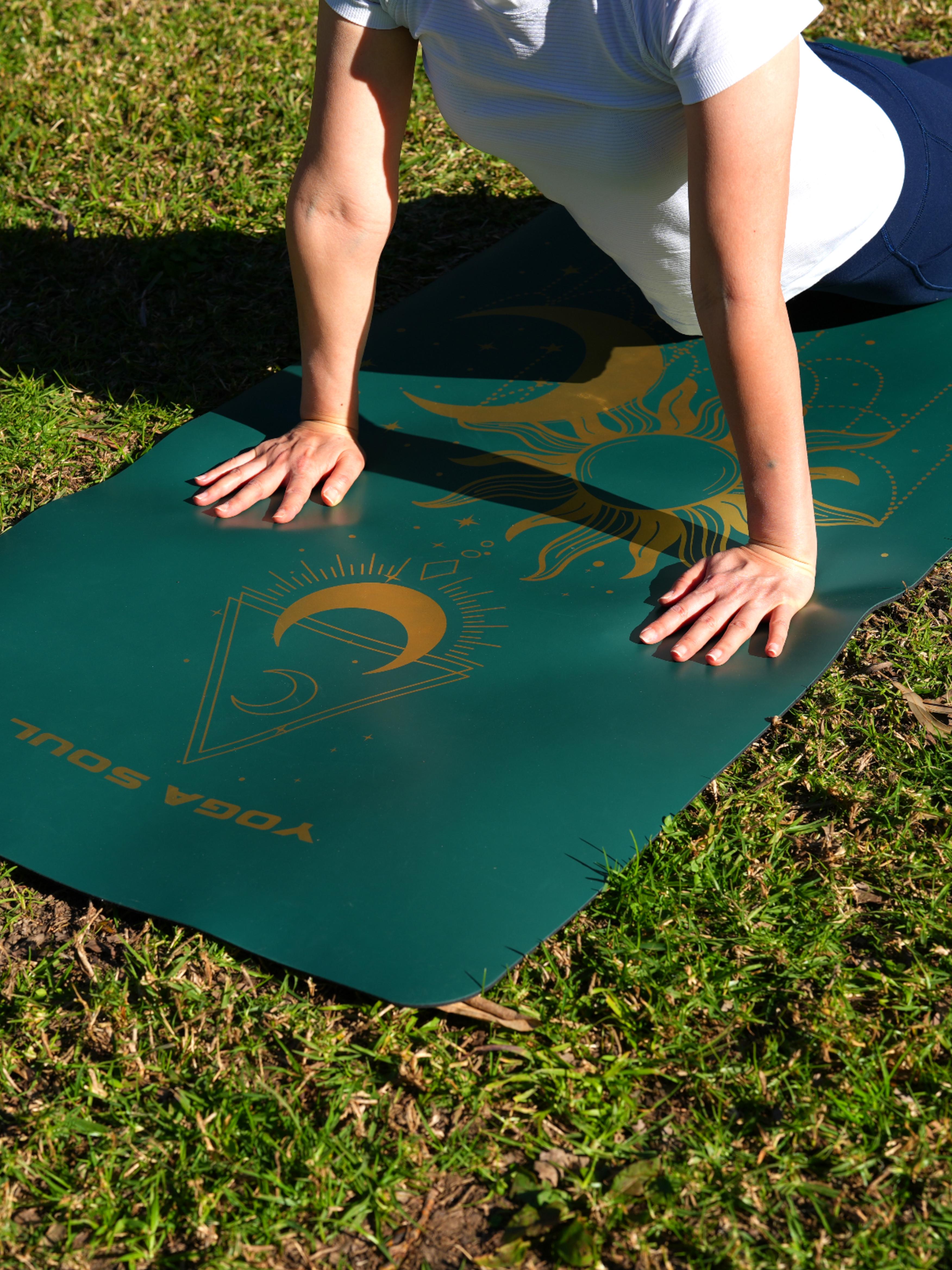 PowerPro Yoga Mat | Trekking Green + Strap