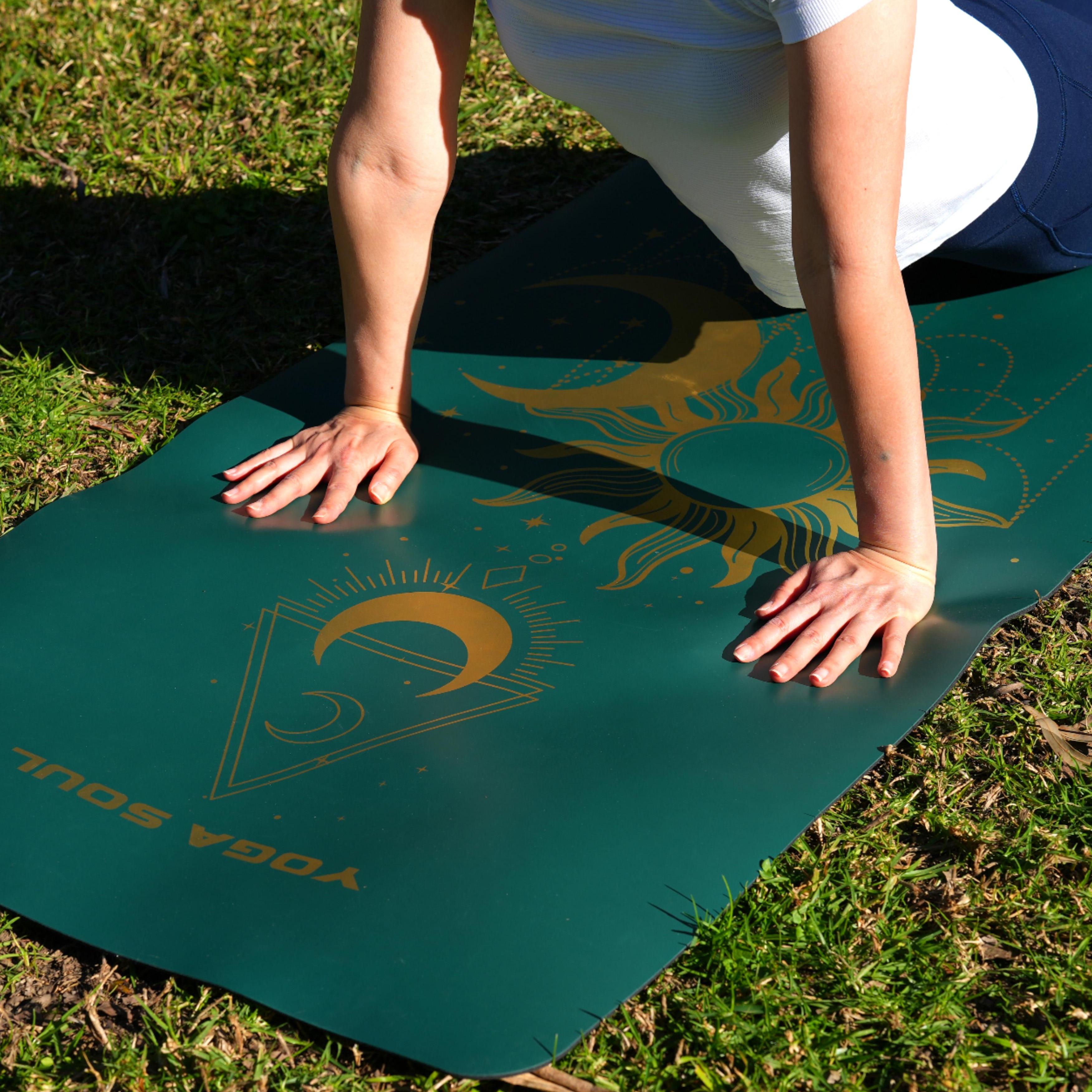 PowerPro Yoga Mat | Trekking Green + Strap