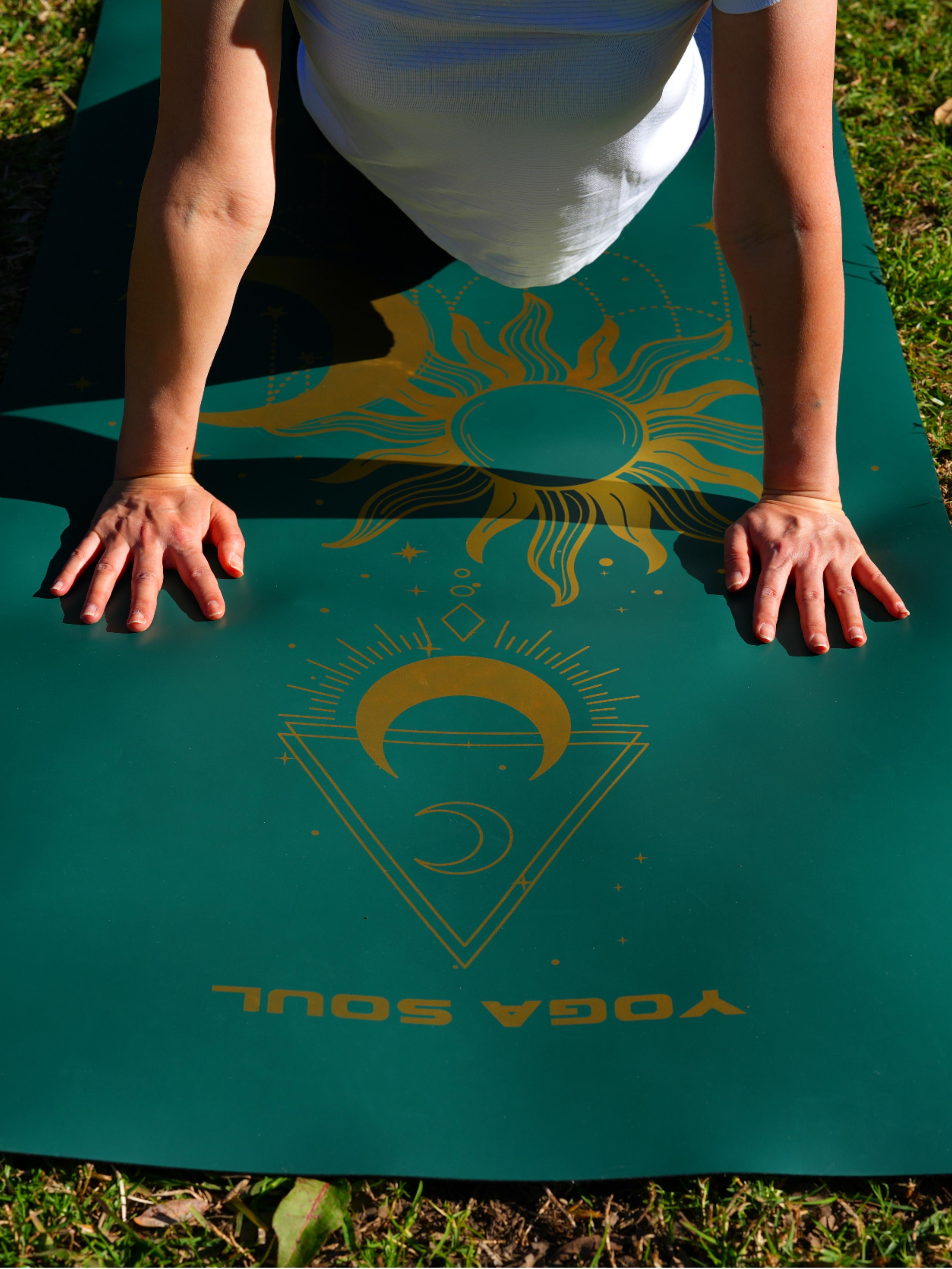 PowerPro Yoga Mat | Trekking Green + Strap