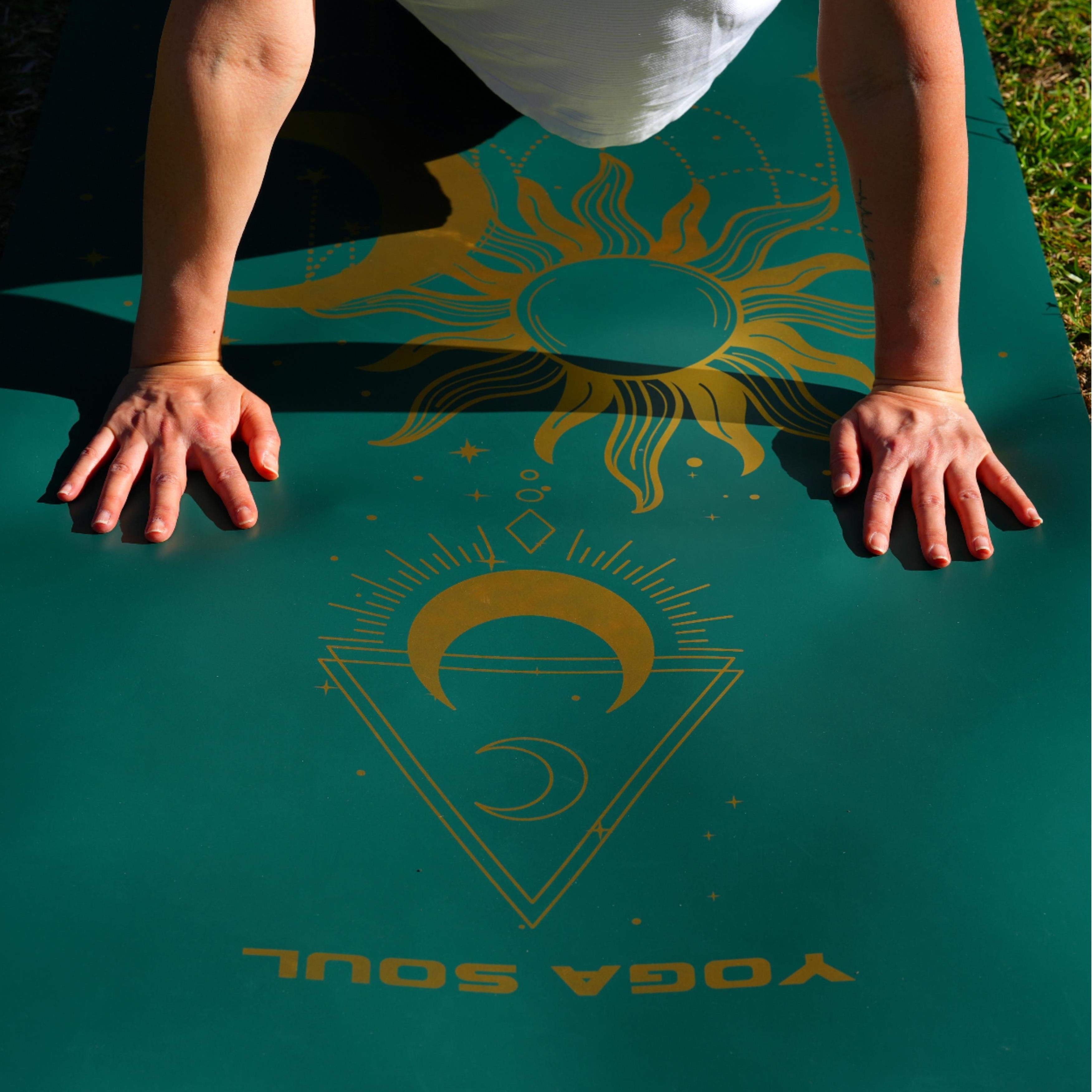 PowerPro Yoga Mat | Trekking Green + Strap
