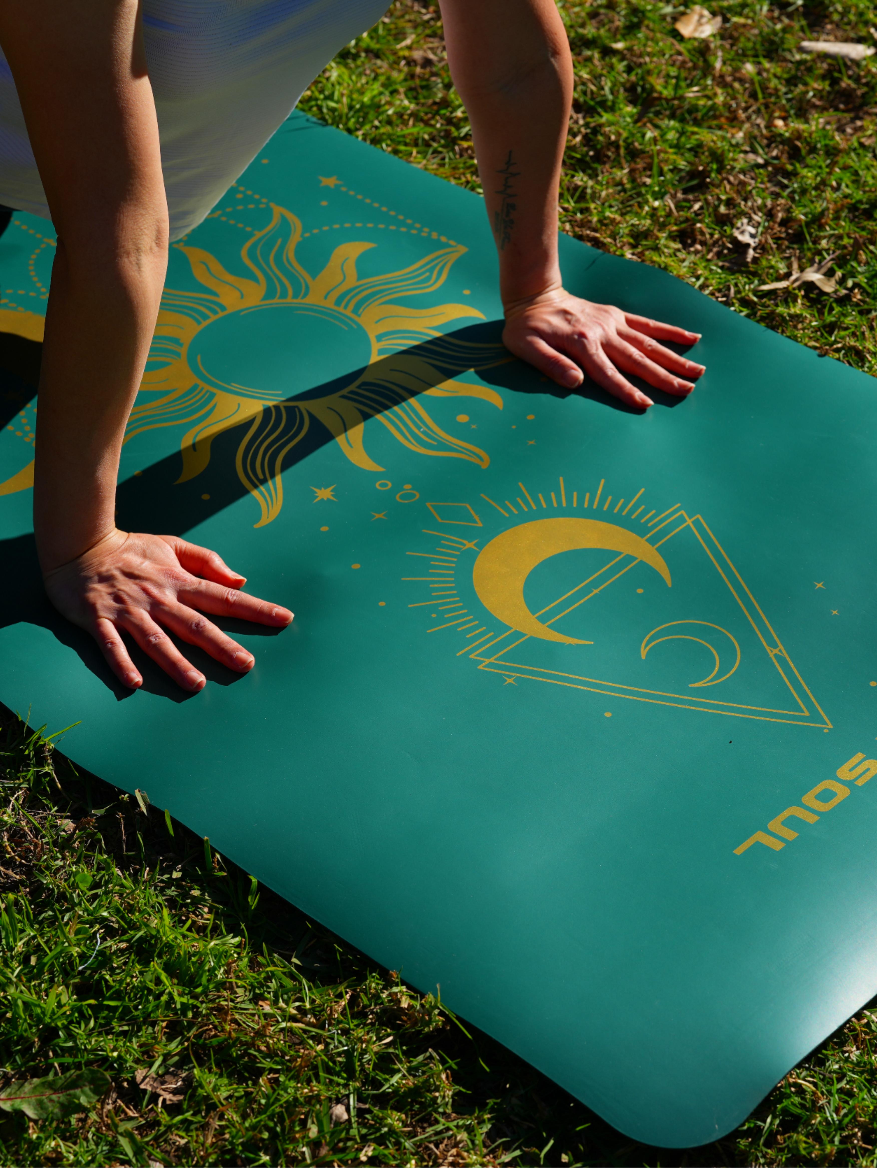 PowerPro Yoga Mat | Trekking Green + Strap