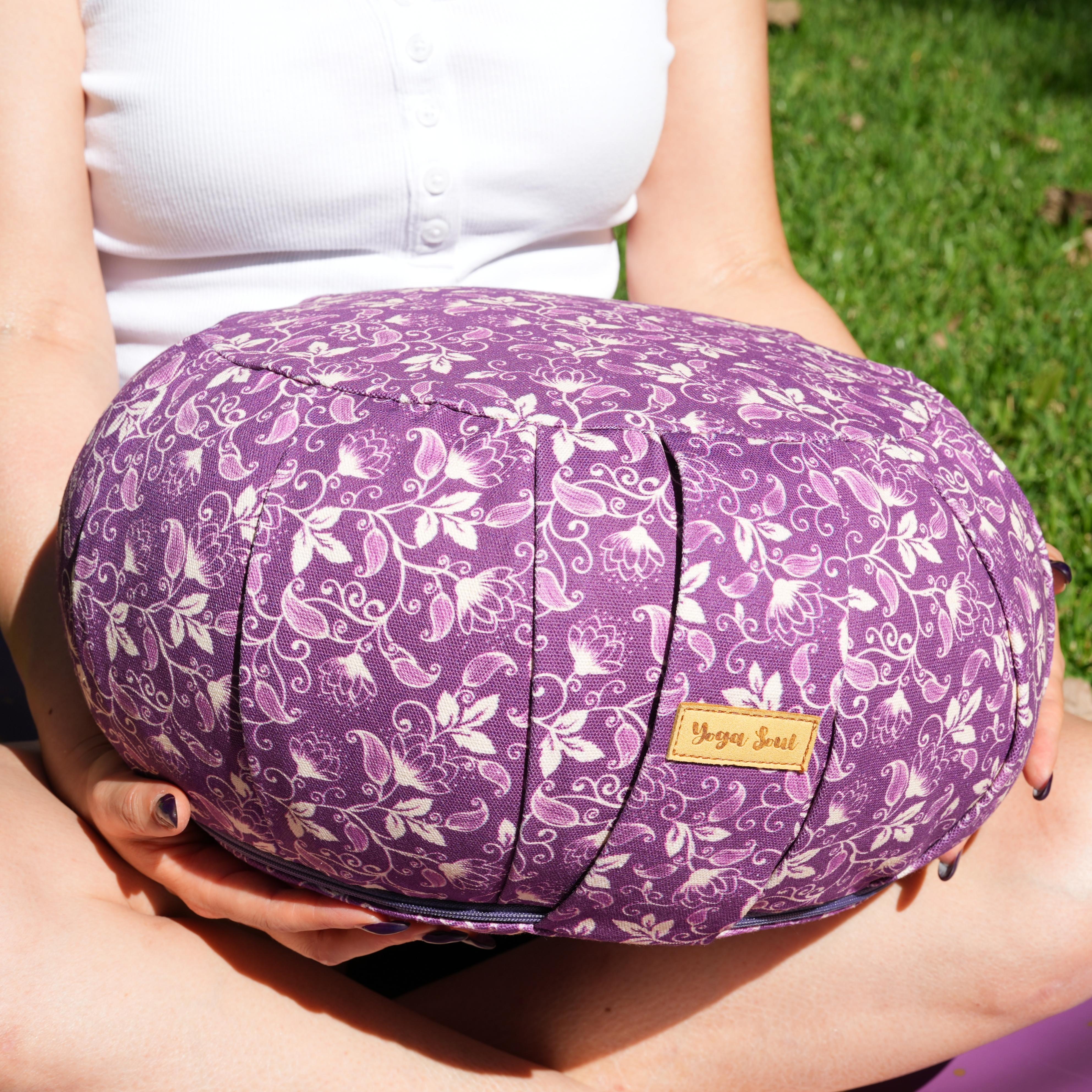 ZAFU Meditation Cushion | Shanti Lotus | Violet