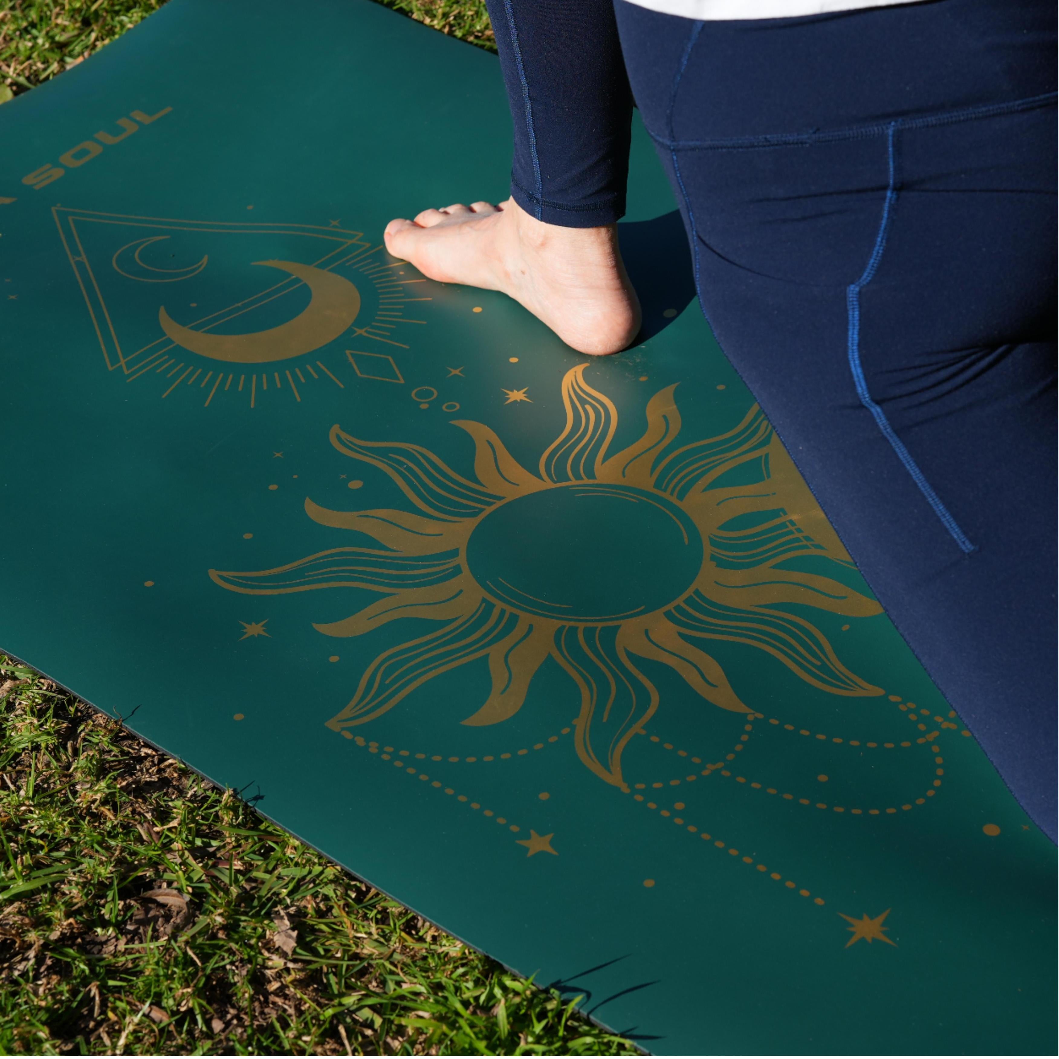 PowerPro Yoga Mat | Trekking Green + Strap