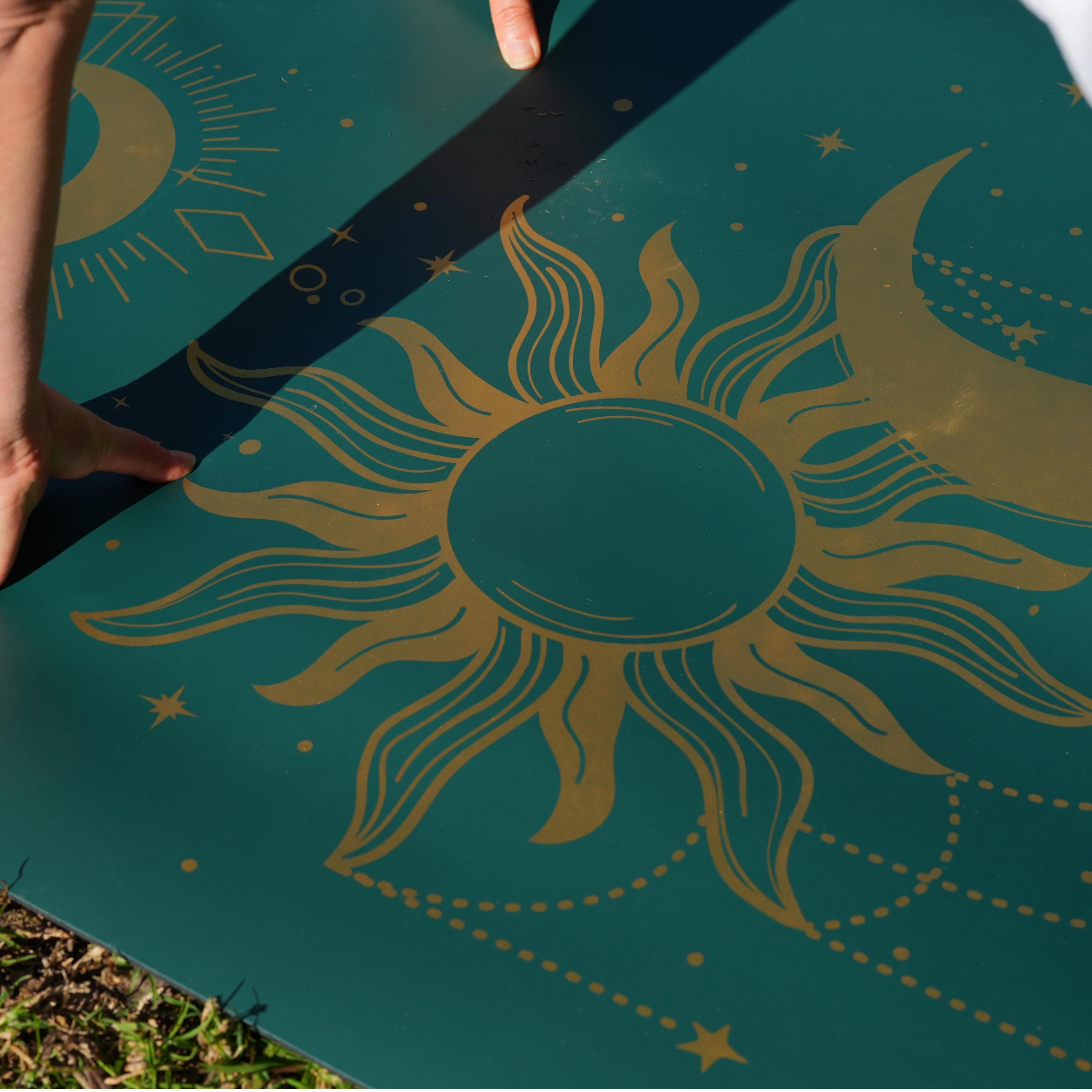 PowerPro Yoga Mat | Trekking Green + Strap