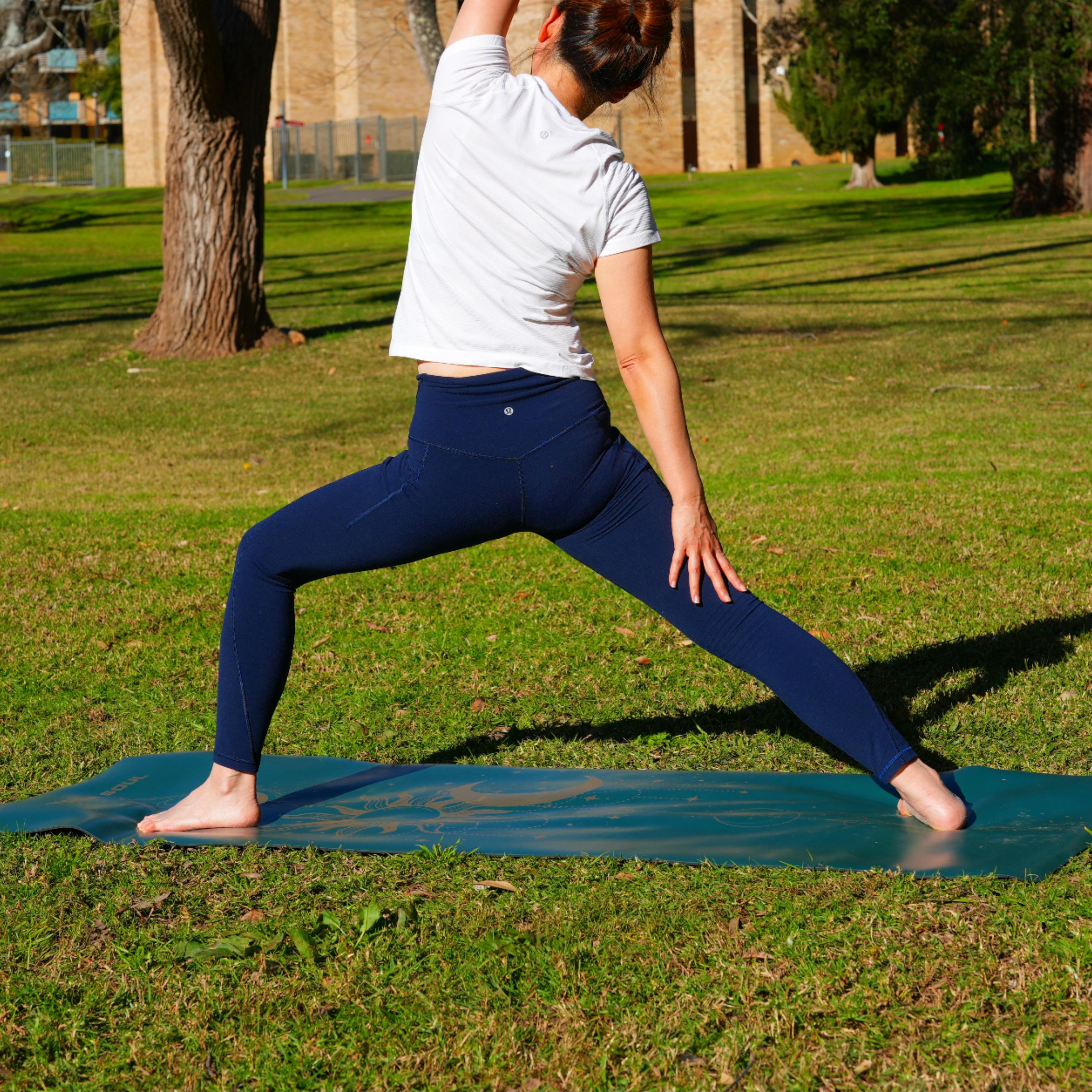 PowerPro Yoga Mat | Trekking Green + Strap