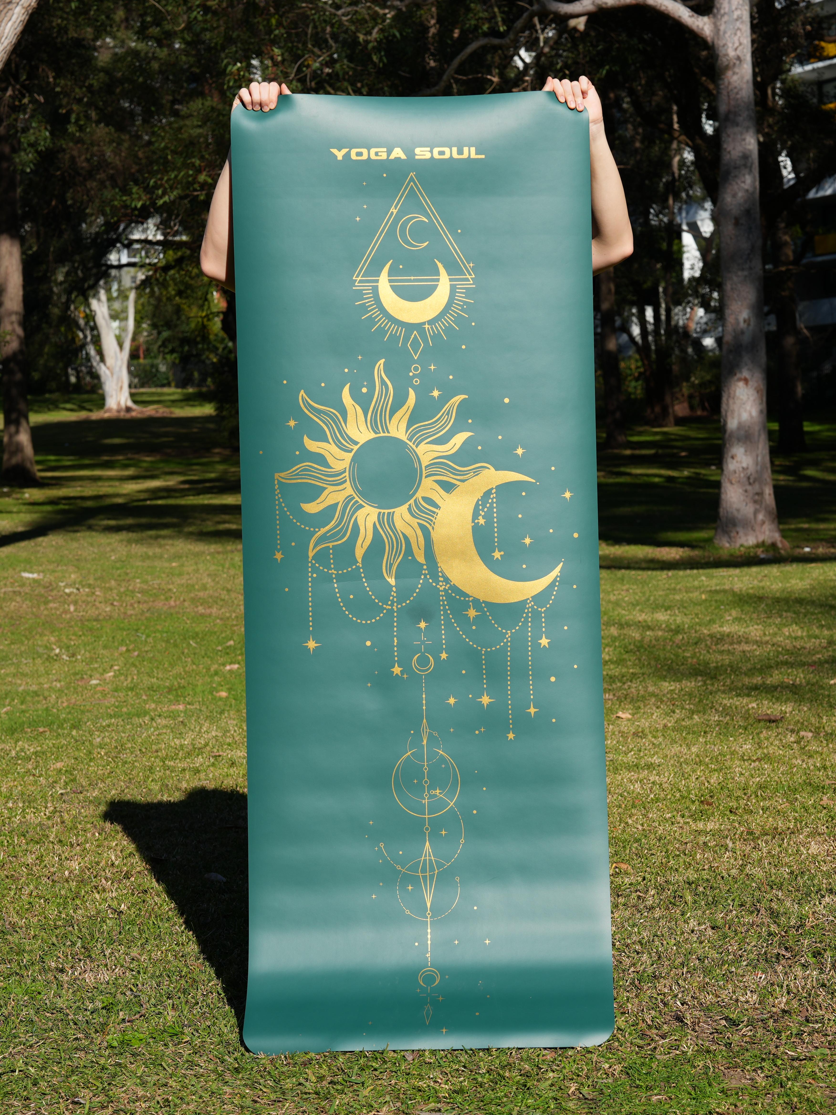 PowerPro Yoga Mat | Trekking Green + Strap